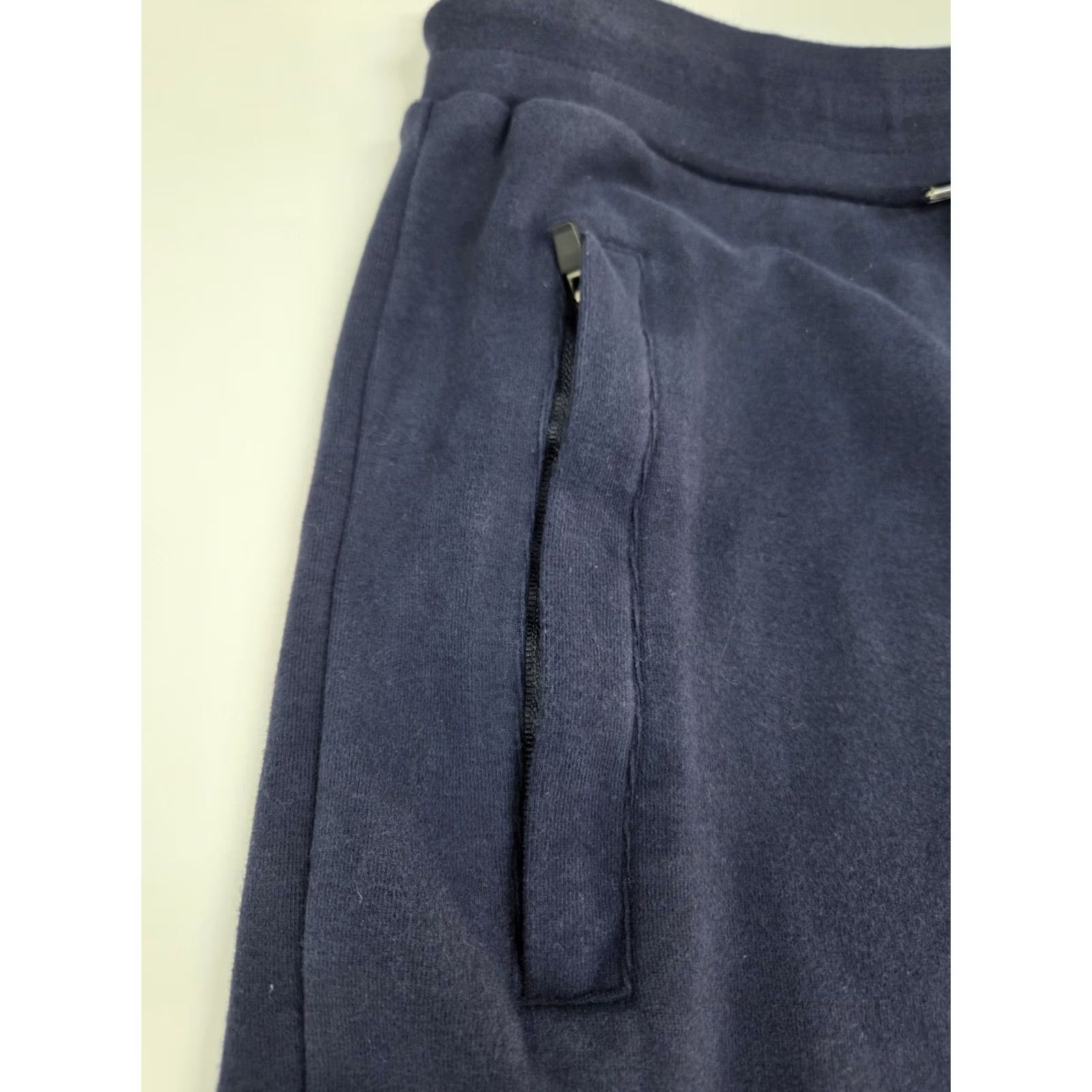 YoungLA Young LA Mens Blue Sweatpants Zip Pocket Zip Ankle Logo Drawstring Large Size US 33 - 7 Thumbnail