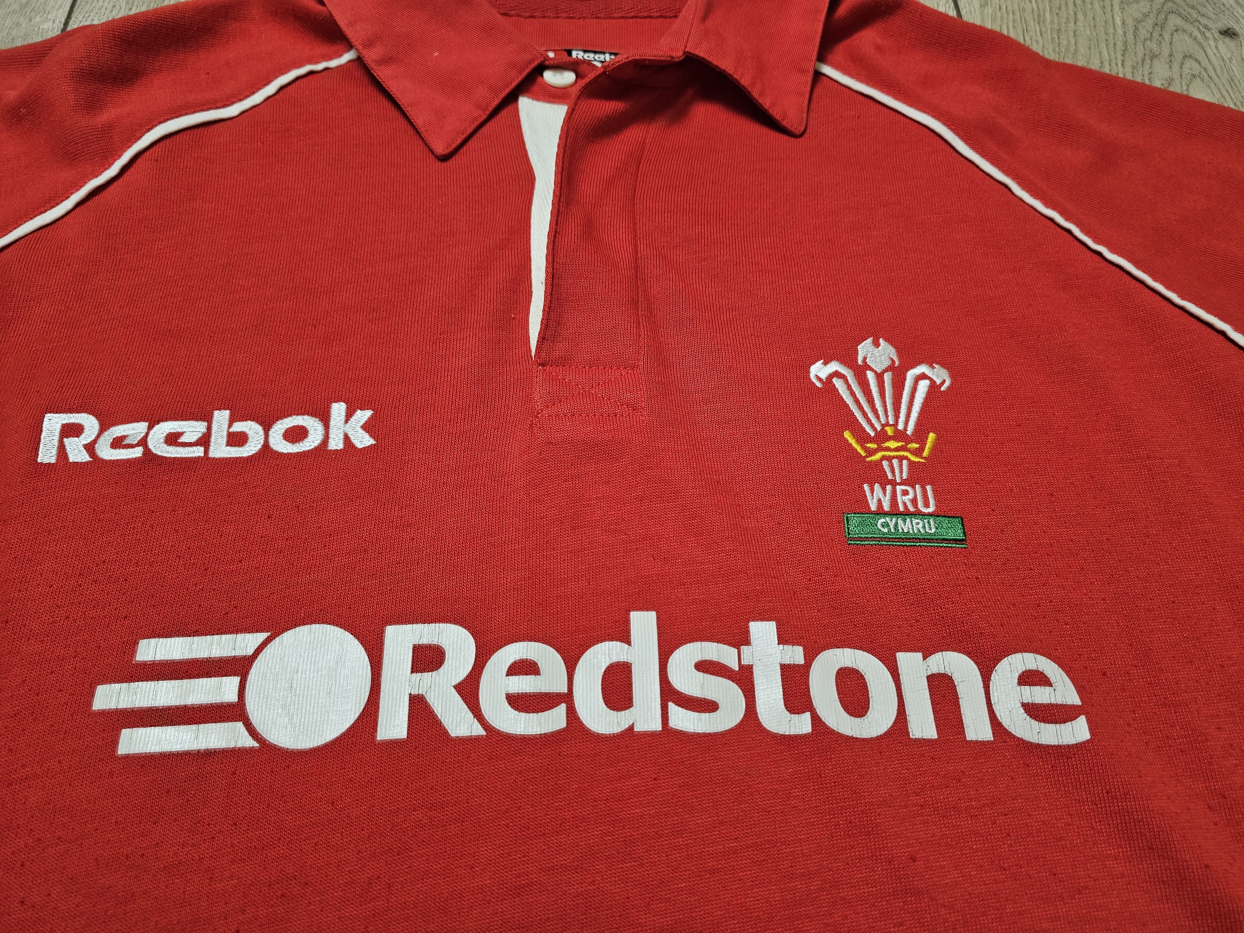 Reebok WALES RUGBY JERSEY VINTAGE LONG 2001 WRU RUGBY SHIRT Size US M / EU 48-50 / 2 - 3 Thumbnail
