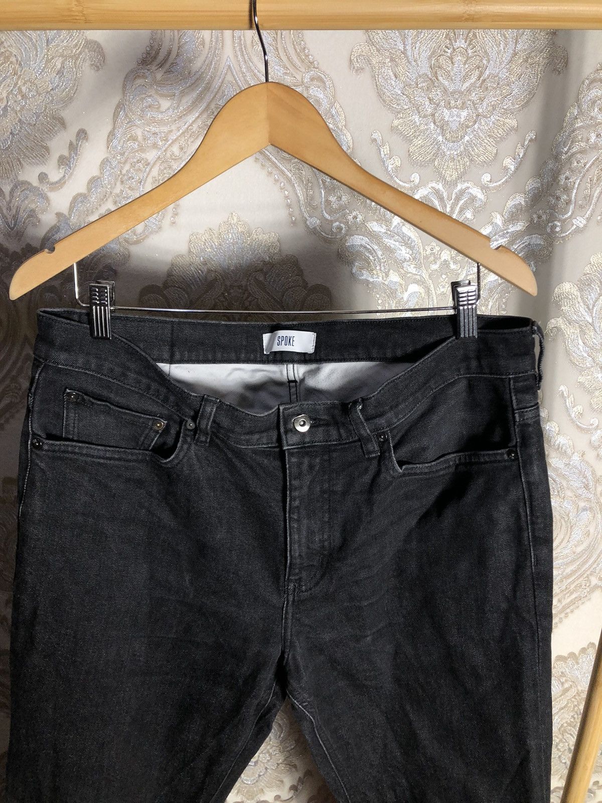 Japanese Brand VERY RARE SPOKE SELVEDGE DENIM JEANS JAPAN STYLE DESIGNER Size US 33 - 2 Thumbnail