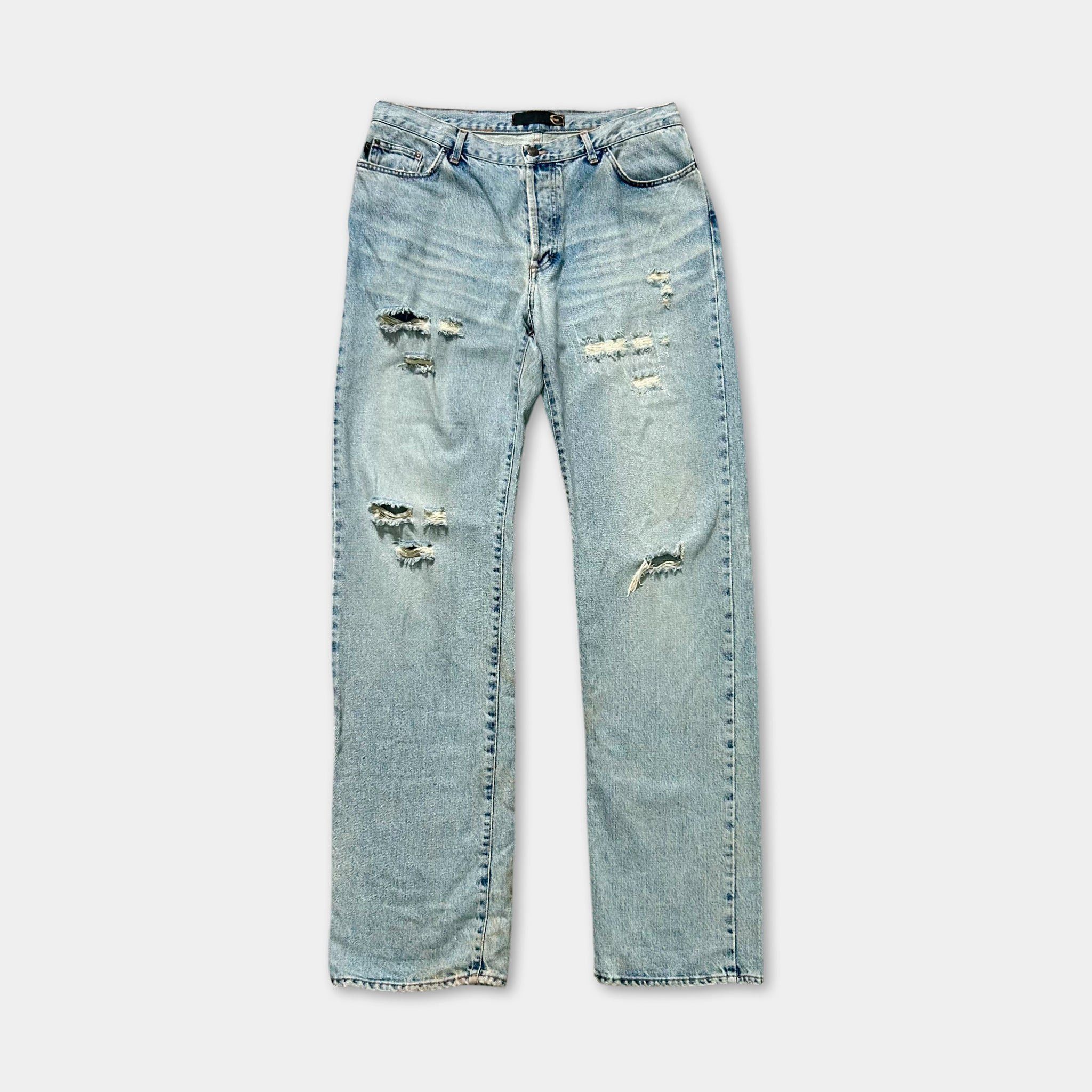 Roberto Cavalli Cavalli Distressed Baggy Jeans Size US 39 - 1 Thumbnail