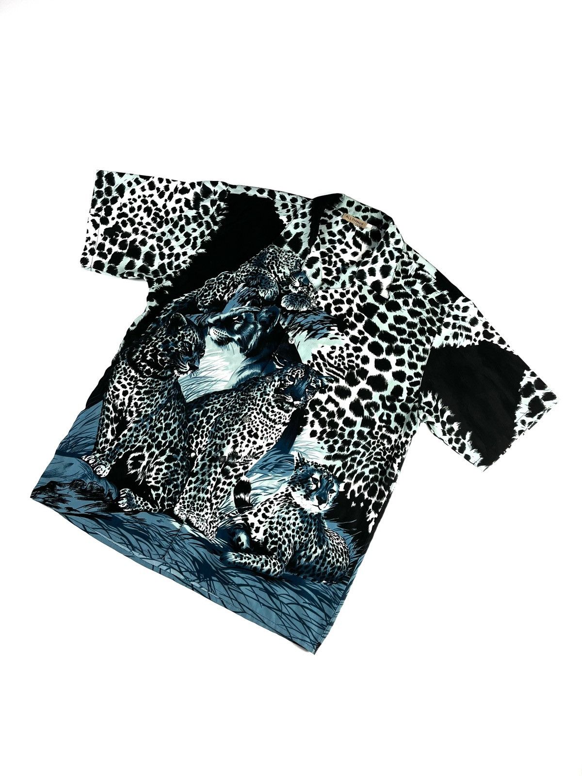 Other 🐆Leopard print button up short sleeve shirt Size US XXL / EU 58 / 5 - 4 Thumbnail