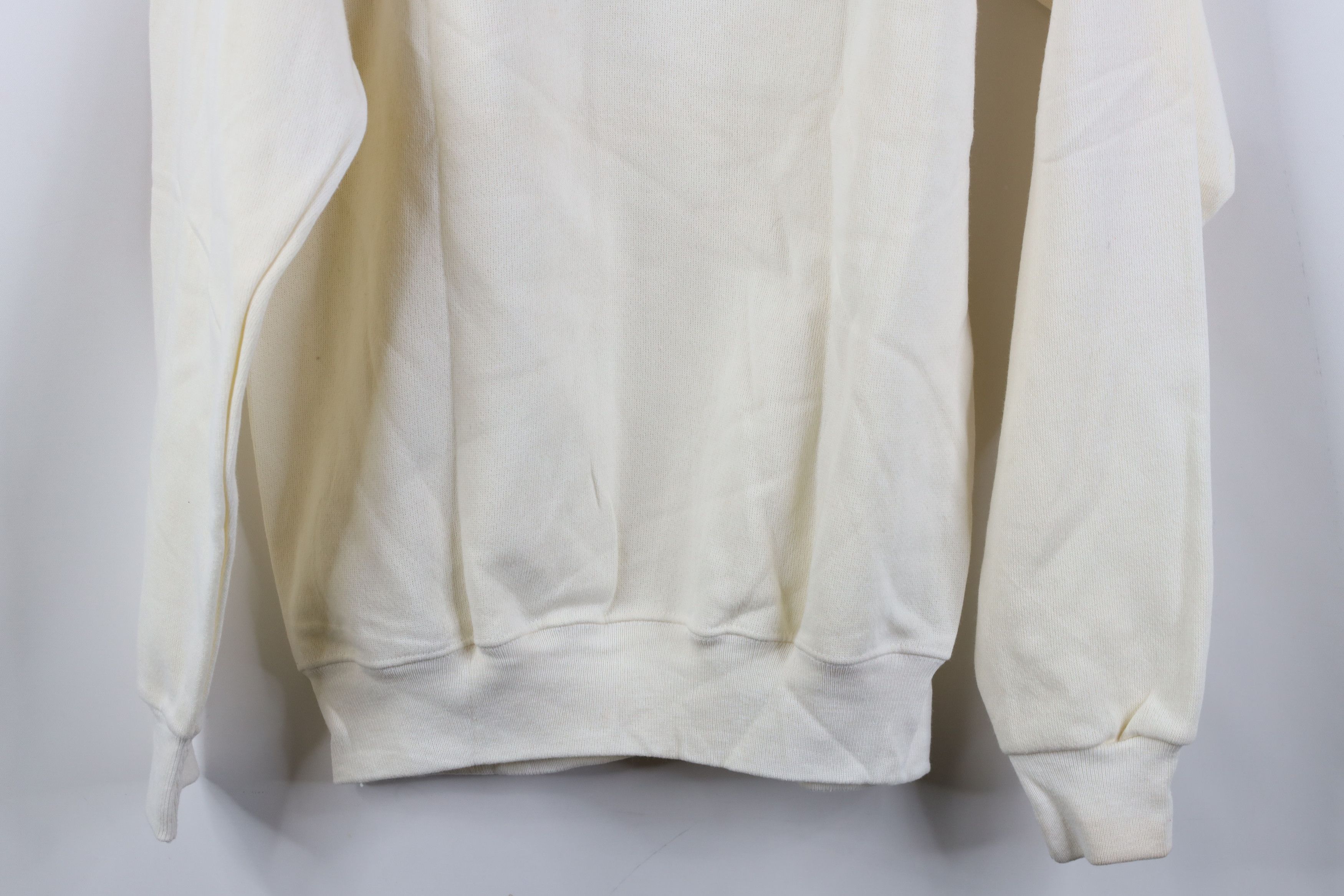 Hanes Vintage 80s Hanes Blank Raglan Crewneck Sweatshirt Cream USA Size M / US 6-8 / IT 42-44 - 13 Thumbnail