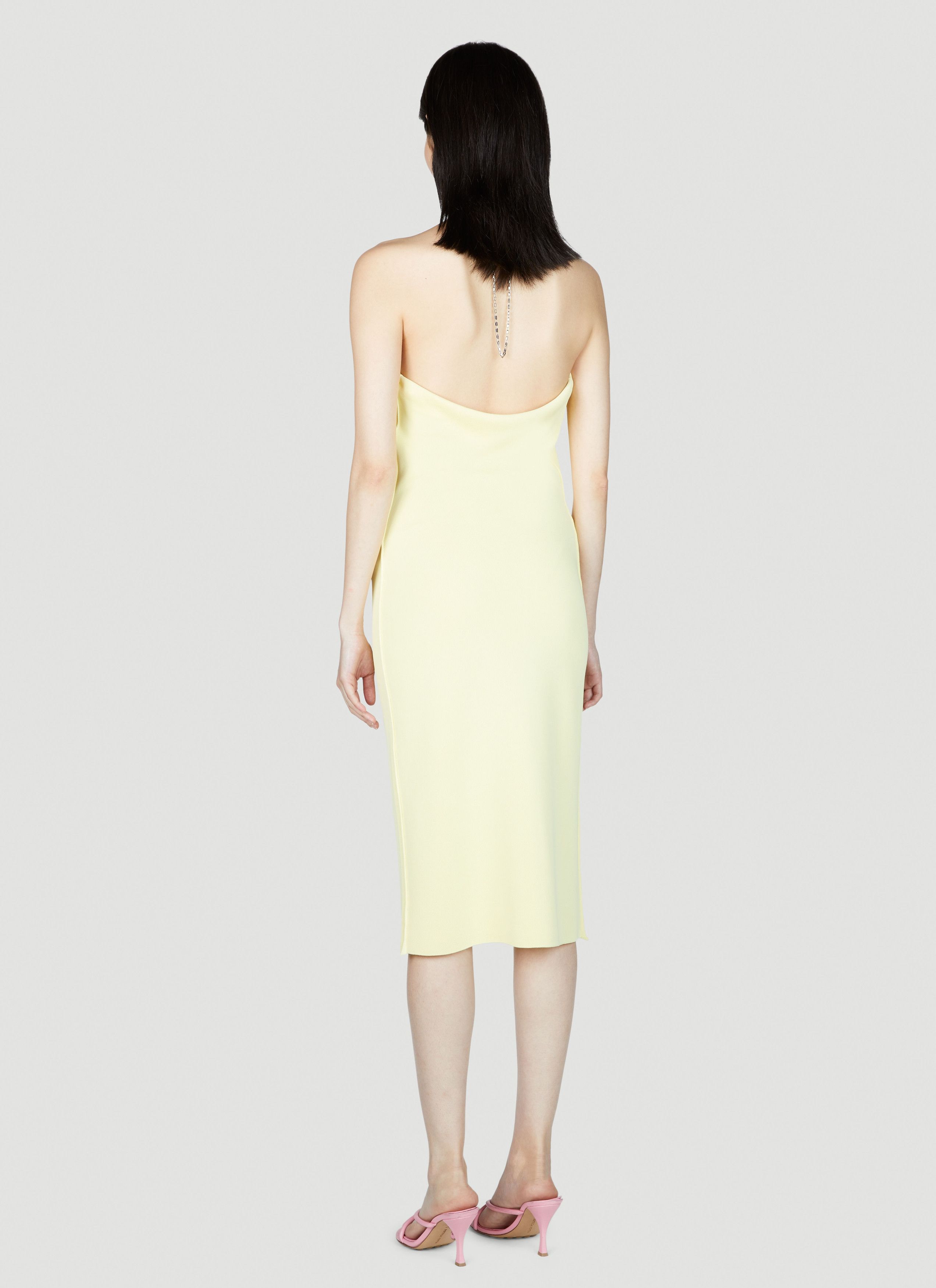 Bottega Veneta o1s1rm1125 Long Dress in Pineapple Size M / US 6-8 / IT 42-44 - 4 Thumbnail