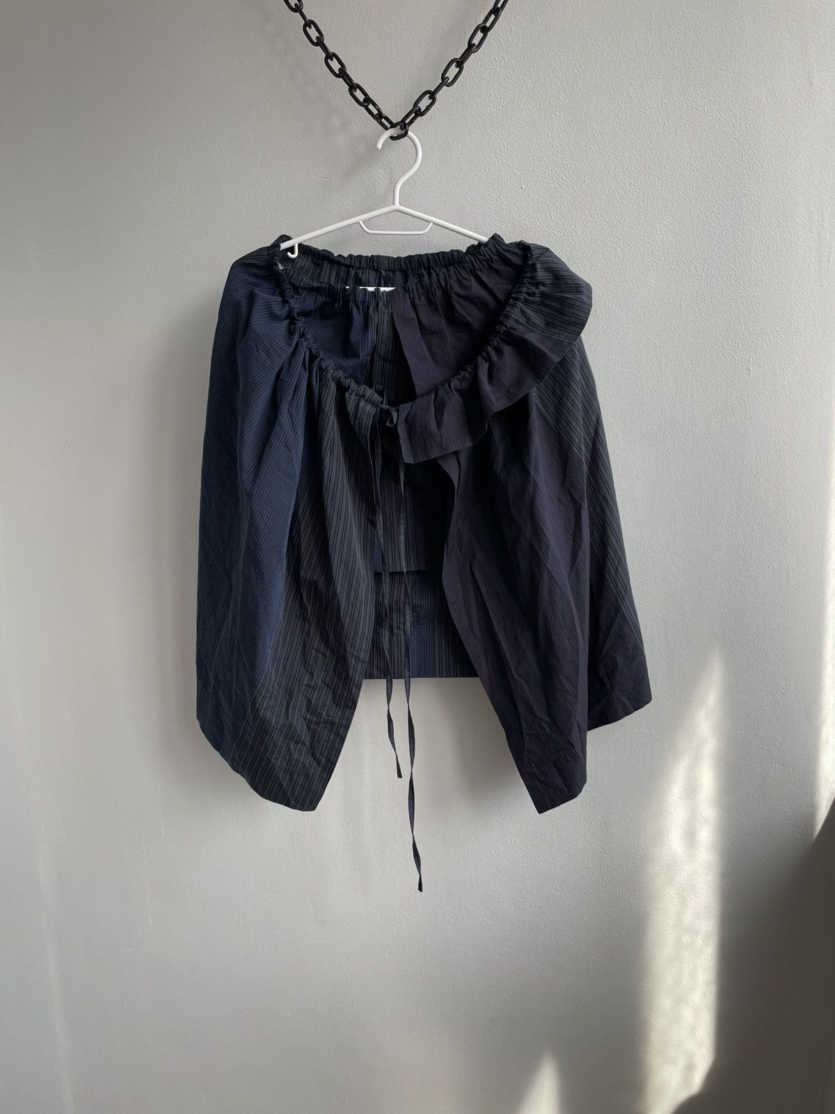 Stella McCartney Stella McCartney Women Dark Blue Skirt Wool Zip Bodycon Wrap Size 27" / US 4 / IT 40 - 1 Thumbnail