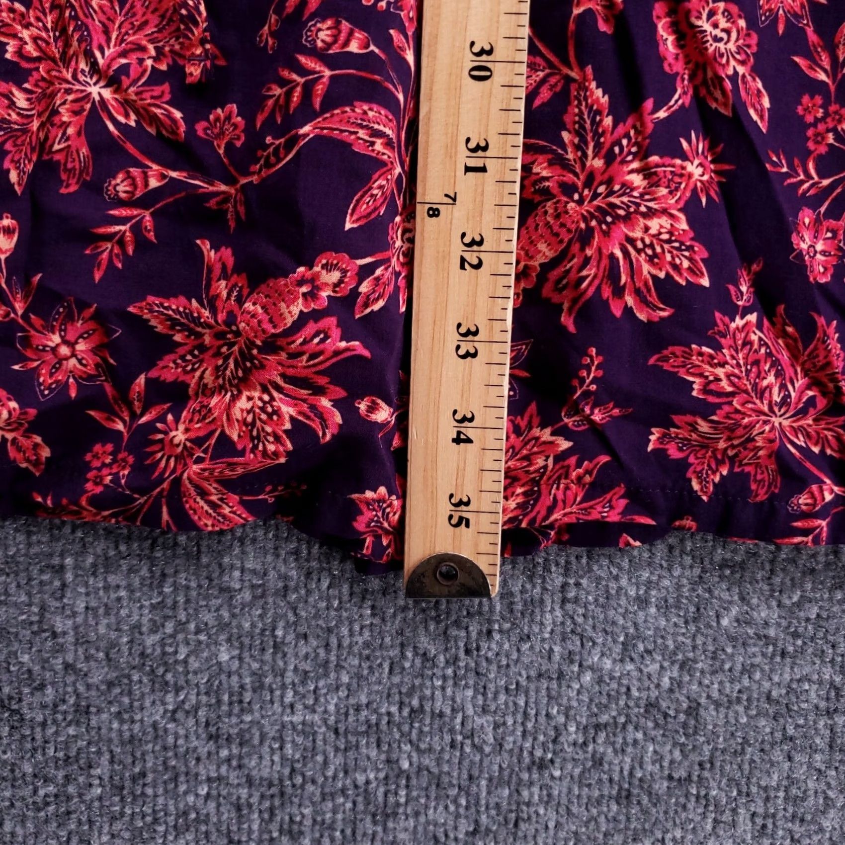 Lands' End Lands End Cover Up Women Medium Purple Floral Short Sleeve Swimwear Size 32" / US 10 / IT 46 - 5 Thumbnail