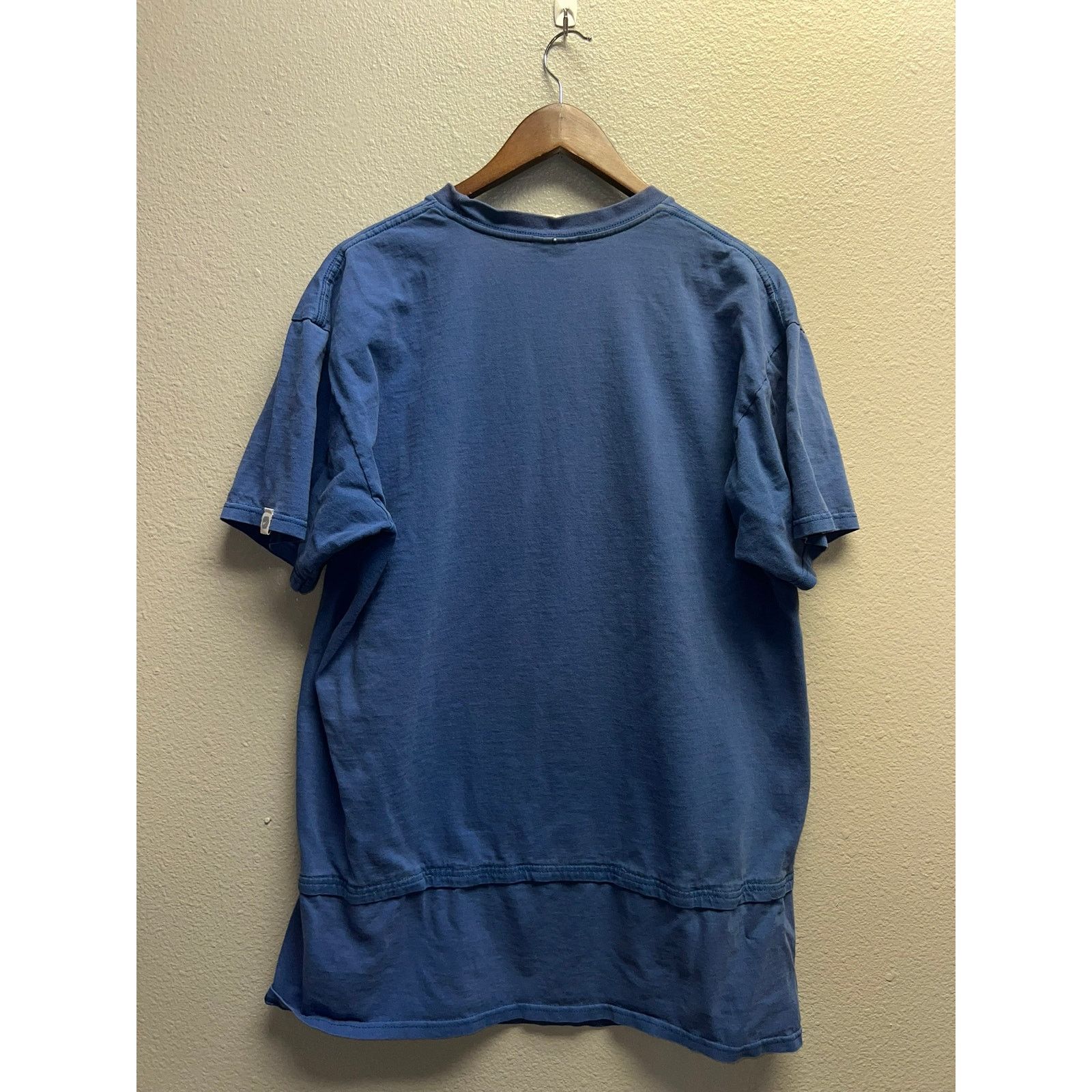 Nike Nike Blue Blank Shirt Y2K Swoosh Long Length Tee 2000s L Size US L / EU 52-54 / 3 - 9 Thumbnail