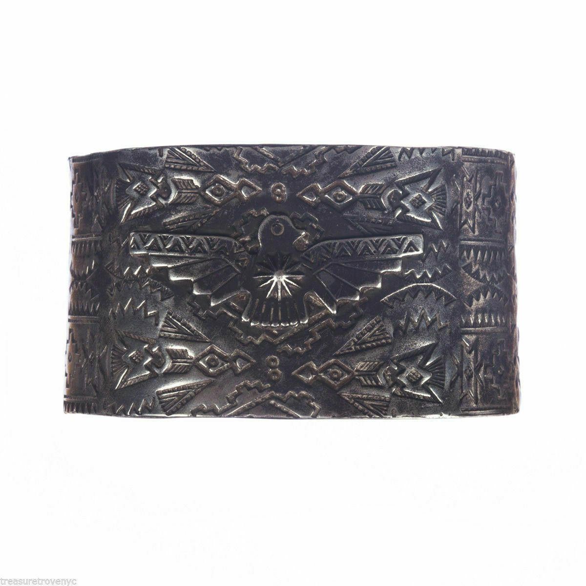 Designer Tribal Sterling Silver Inspired Cuff Bracelet Alberto Juan Size ONE SIZE - 1 Thumbnail