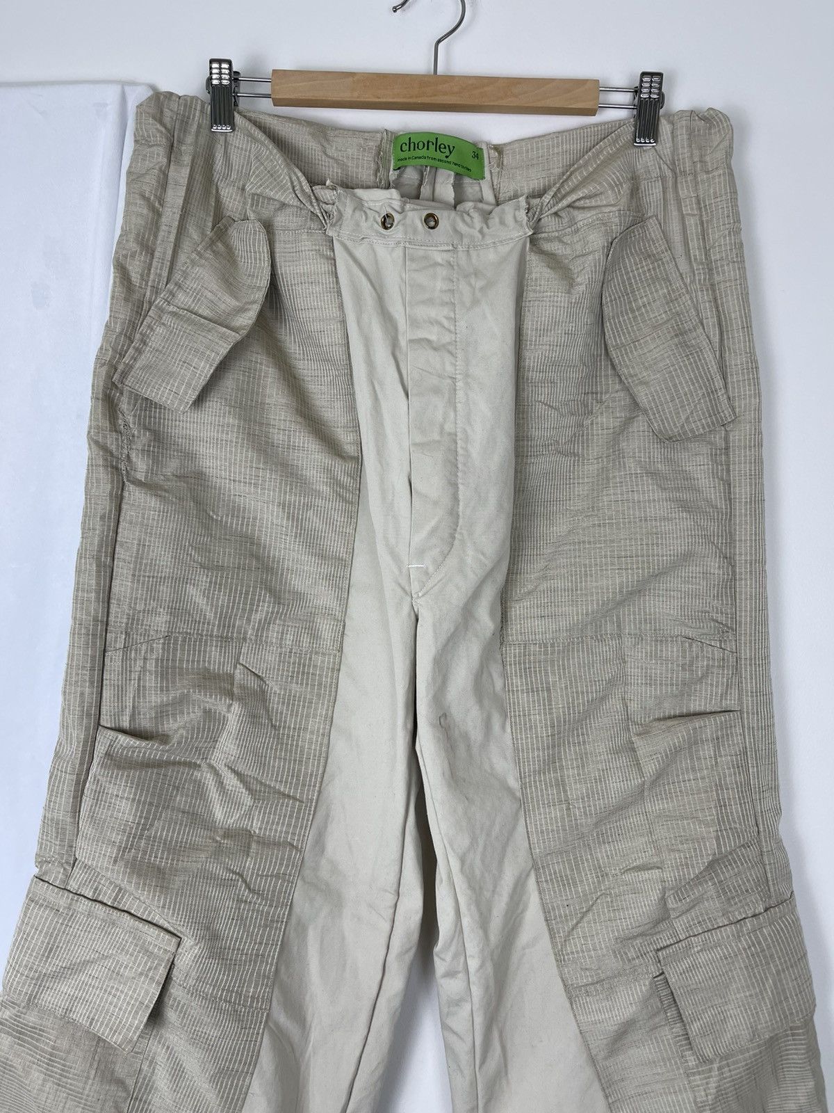 Chorley J shape UpCycled hybrid vintage military baggy cargos Size US 35 - 2 Thumbnail