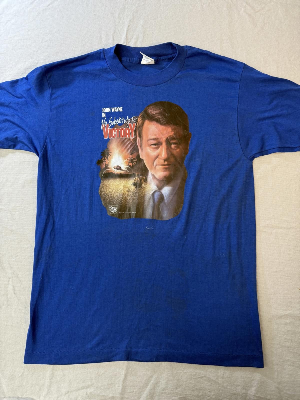 Designer John Wayne T-shirt Vietnam No Substitute for Victory - L Size US L / EU 52-54 / 3 - 1 Thumbnail