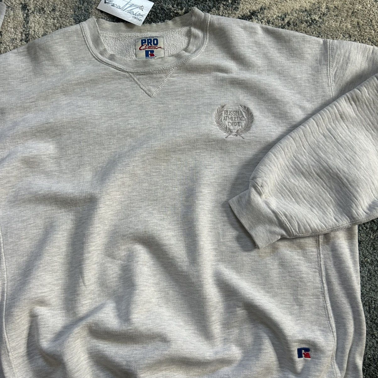 RUSSELL ATHLETiC DEPT. 1902 OLYMPiC CREWNECK HEATHER ASH