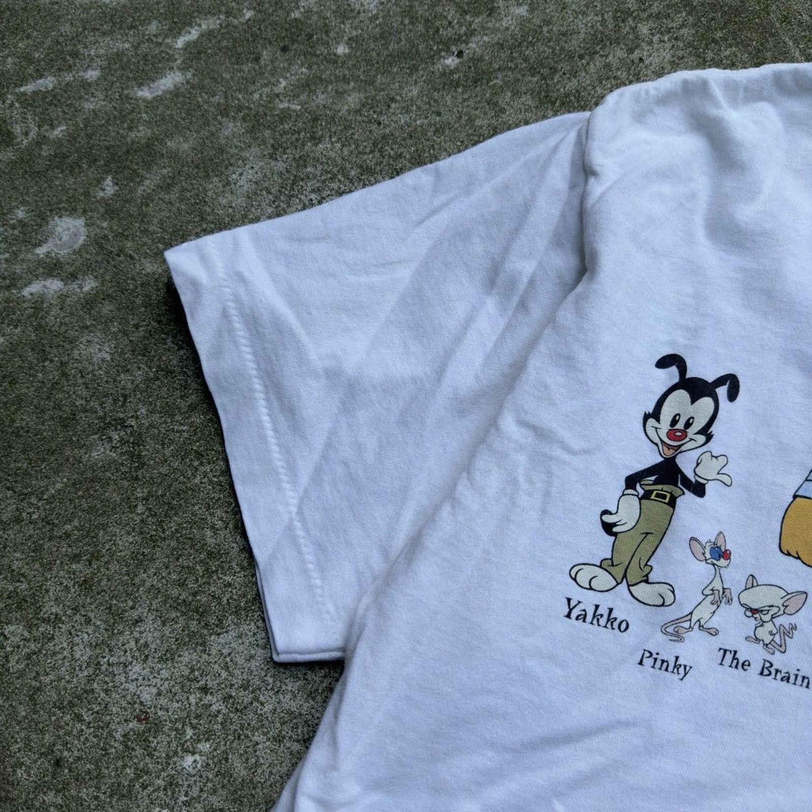 Vintage Vintage 90s Animaniacs Single Stitch Character Tee Size US L / EU 52-54 / 3 - 10 Thumbnail