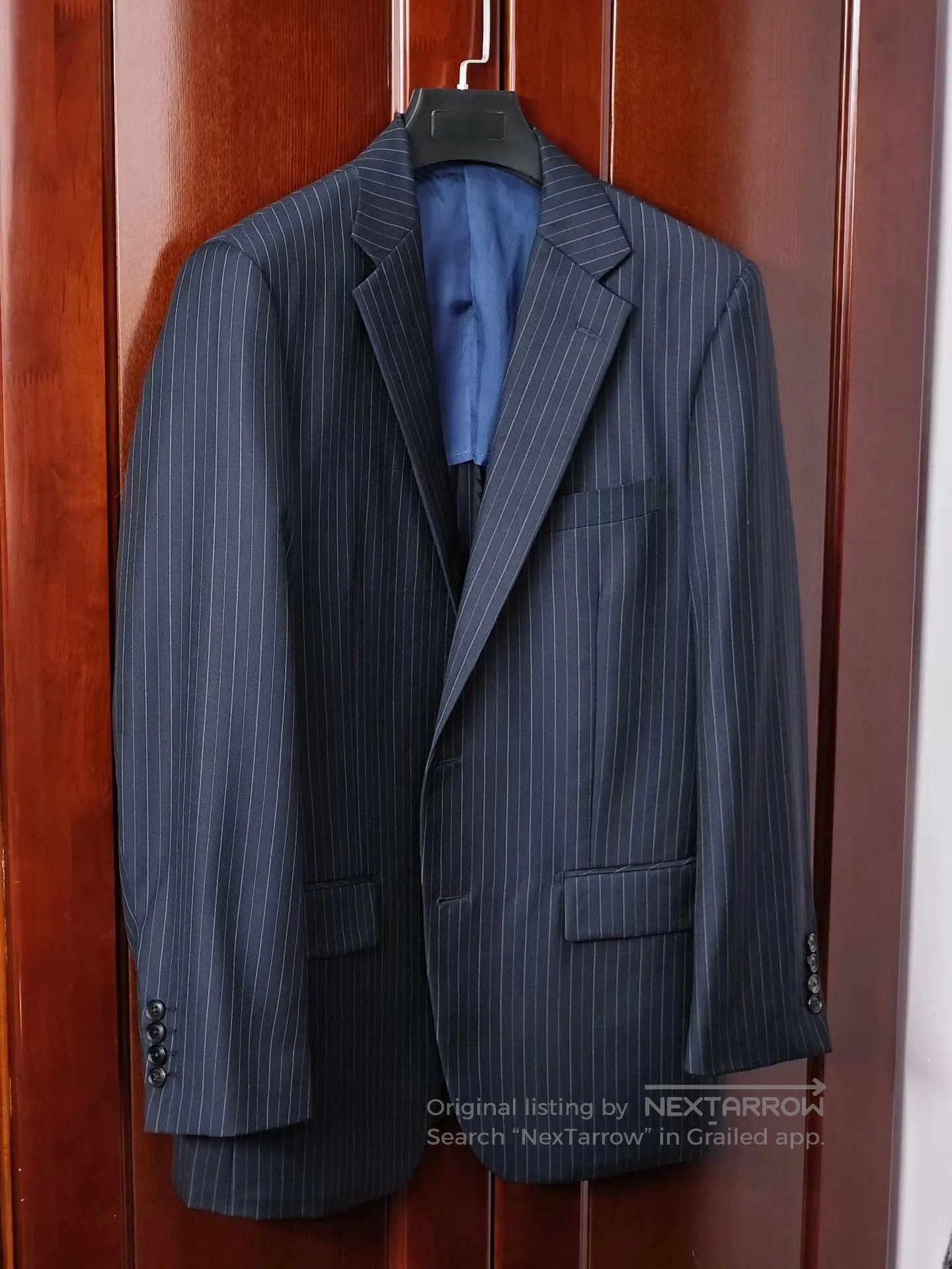 Italian Zegna Wool Half-Lined Suit.