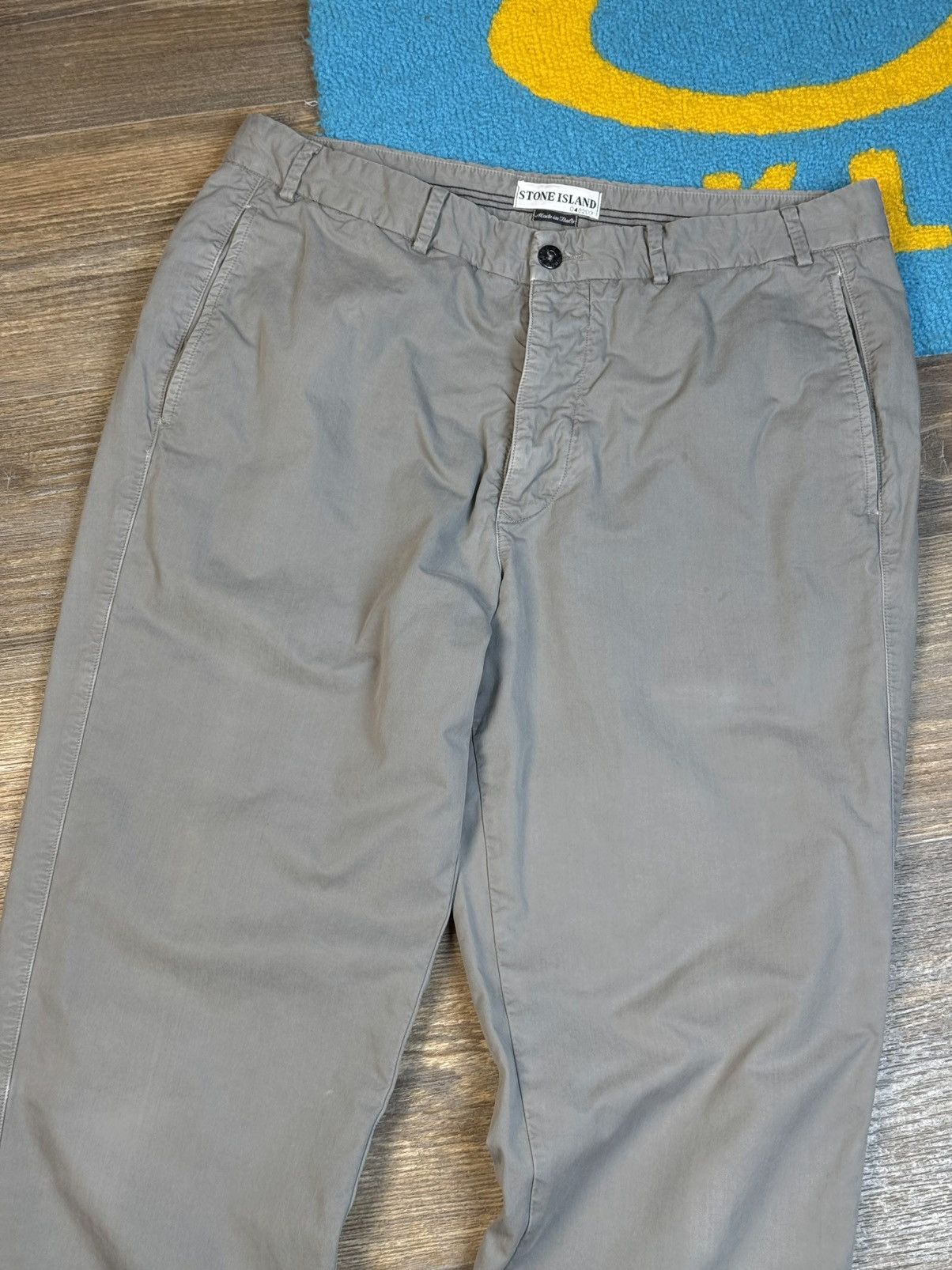 Stone Island × Vintage Vintage Stone Island Gray Chino Trousers Pant Size US 36 / EU 52 - 5 Thumbnail