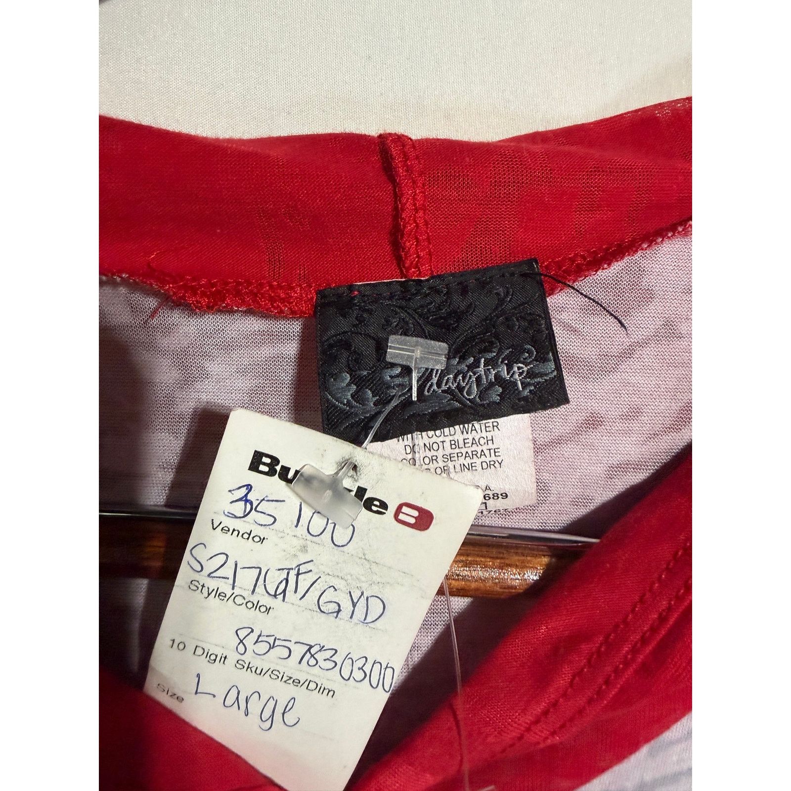 Unowned Buckle Daytrip sz L NWT Burnout Hoodie Graphic Studded Y2K Size L / US 10 / IT 46 - 6 Thumbnail