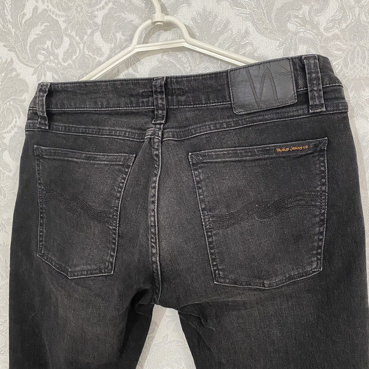 Nudie Jeans Nudie Jeans Grim Tim Black Denim Men’s Pants Size US 31 - 7 Thumbnail