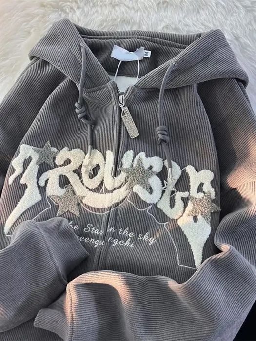 Rare Letter Embroidery Hoodies | Grailed