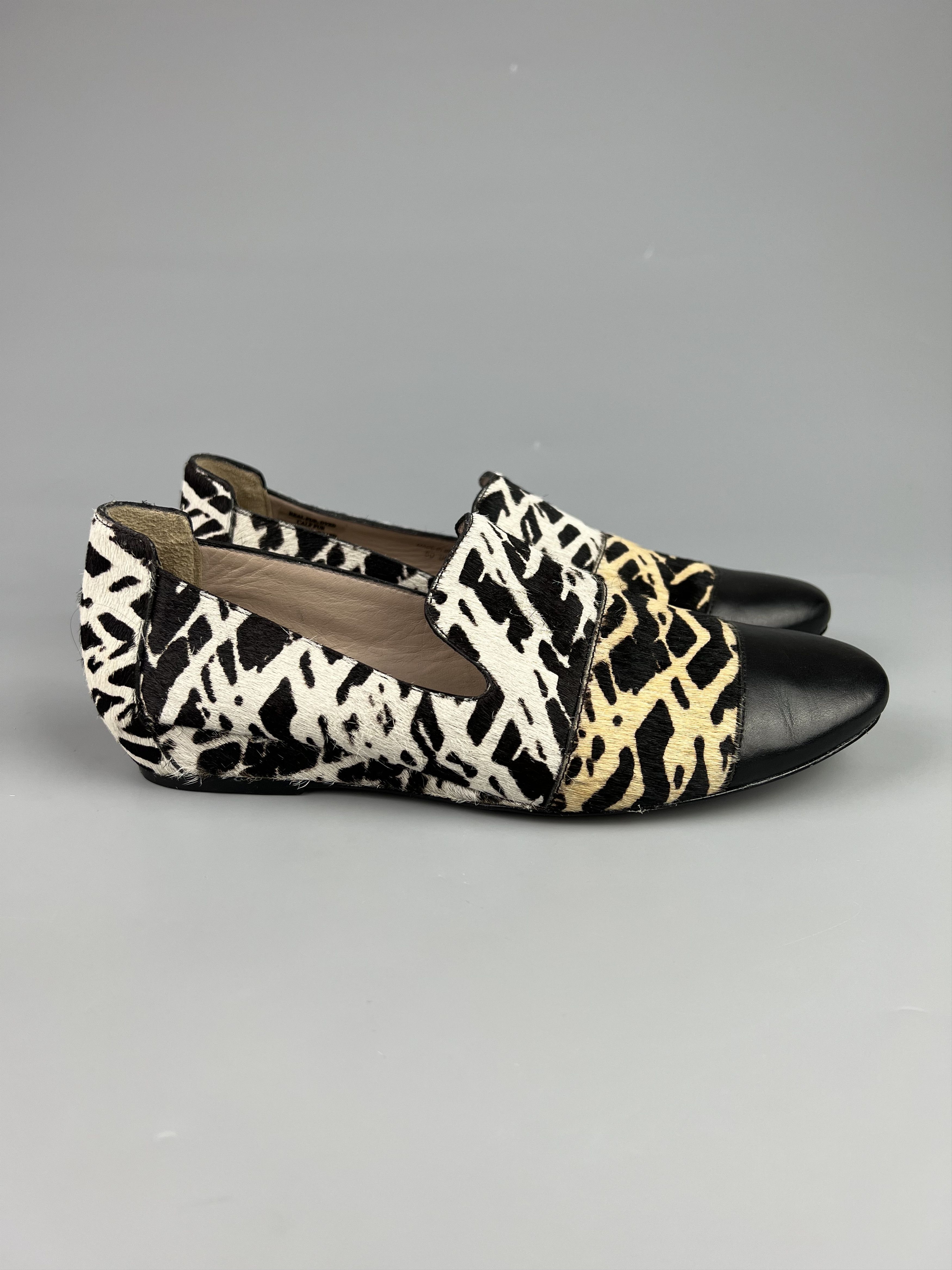 Derek Lam 10 Crosby Derek Lam 10 Crosby Leather Calf Hair Loafer Shoes Size US 8 Size US 8 / IT 38 - 1 Thumbnail