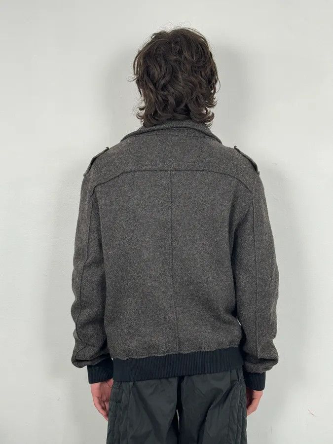 Kris Van Assche Kris Van Assche Grey Wool Double-Breasted Jacket Size US M / EU 48-50 / 2 - 3 Thumbnail
