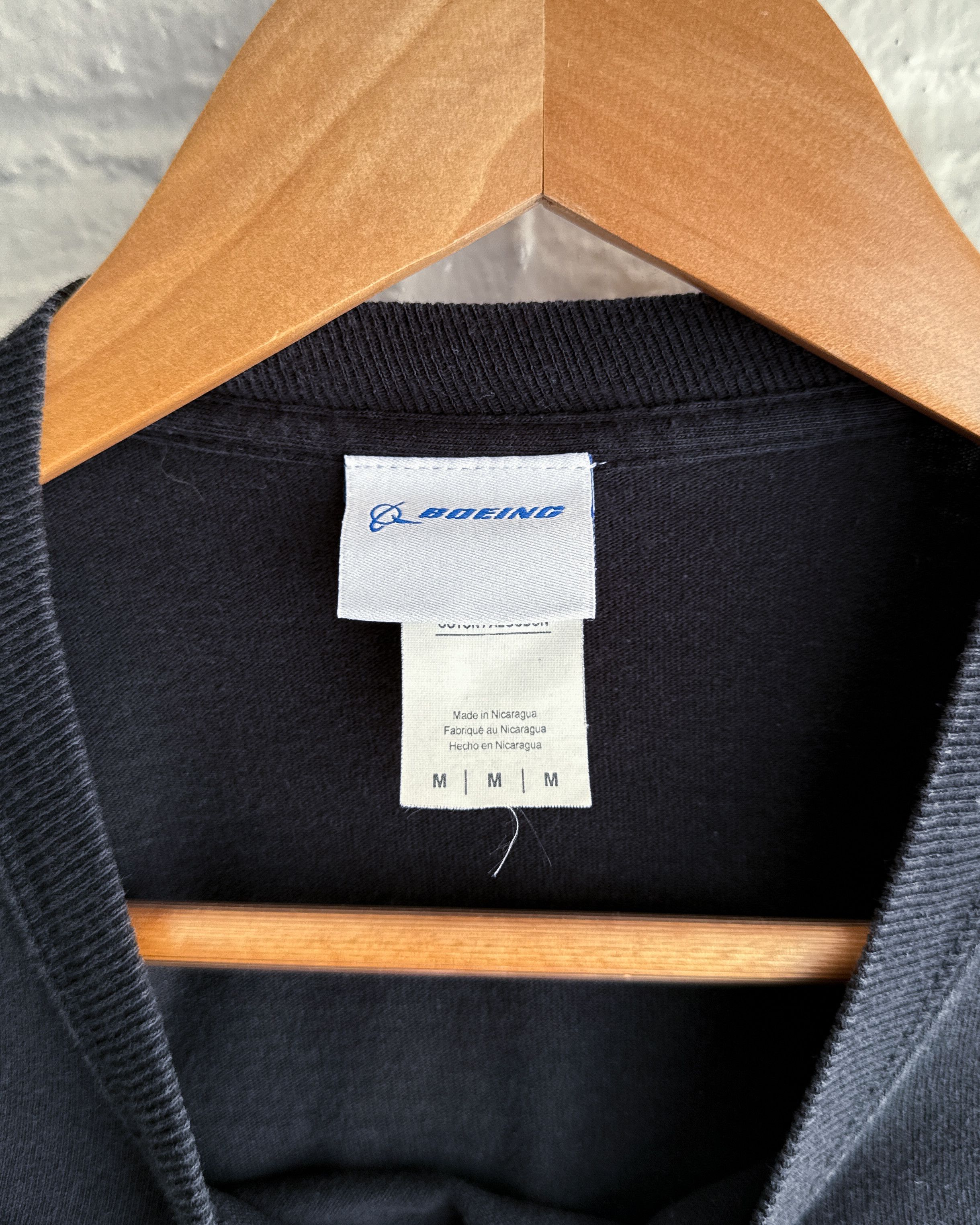 Vintage Vintage 2000s Boeing Long Sleeve T Shirt Black Men's M Size US M / EU 48-50 / 2 - 3 Thumbnail