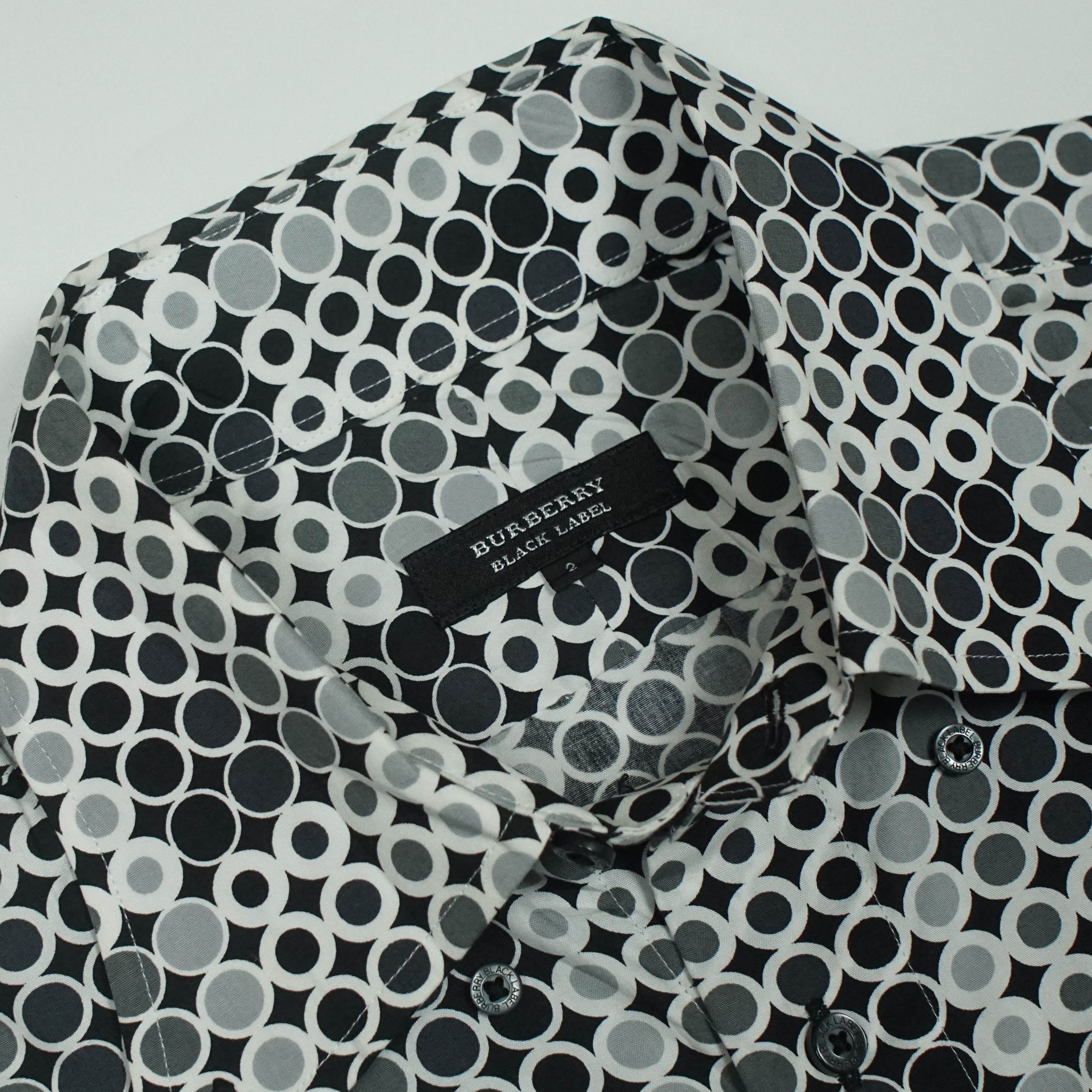 Burberry *NoTariff Burberry Black Label Pattern Shirt Size US M / EU 48-50 / 2 - 5 Thumbnail