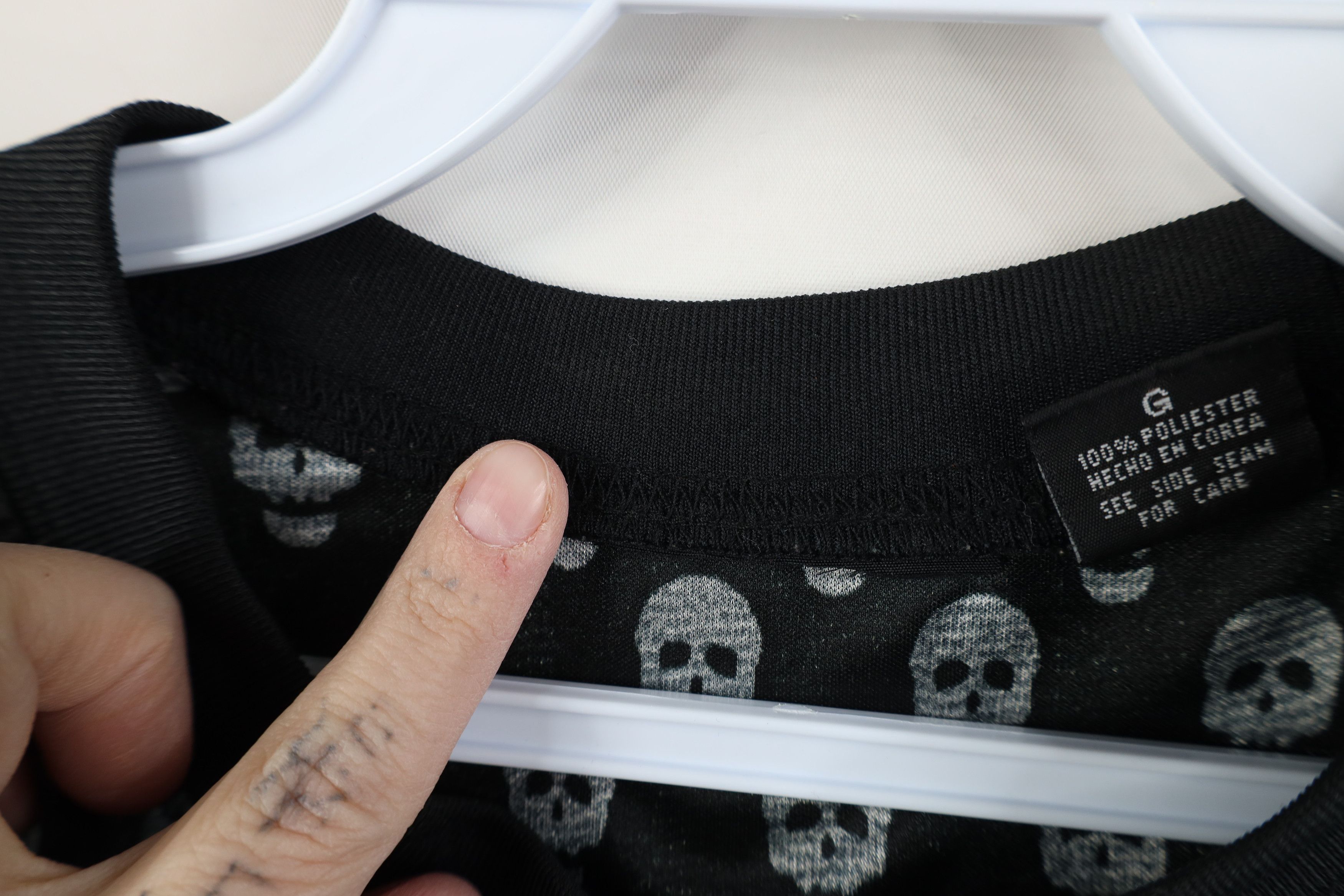 Vintage Vintage YK Streetwear Skull Fire Flames Short Sleeve T-Shirt Size US L / EU 52-54 / 3 - 8 Thumbnail