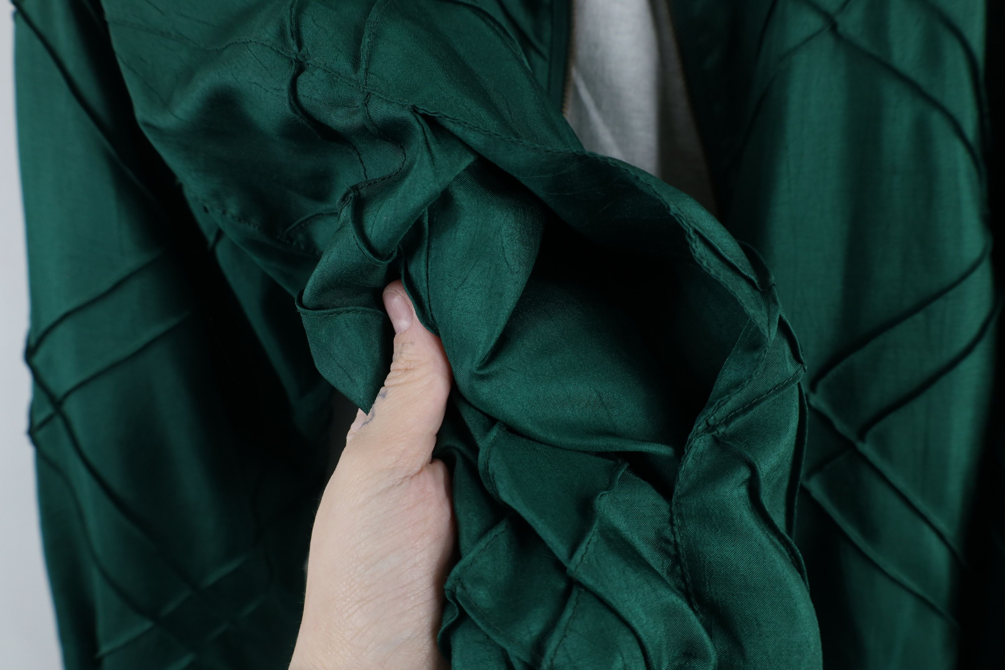 Vintage Vintage 90s Streetwear Silky Polyester Bomber Jacket Green Size M / US 6-8 / IT 42-44 - 8 Thumbnail