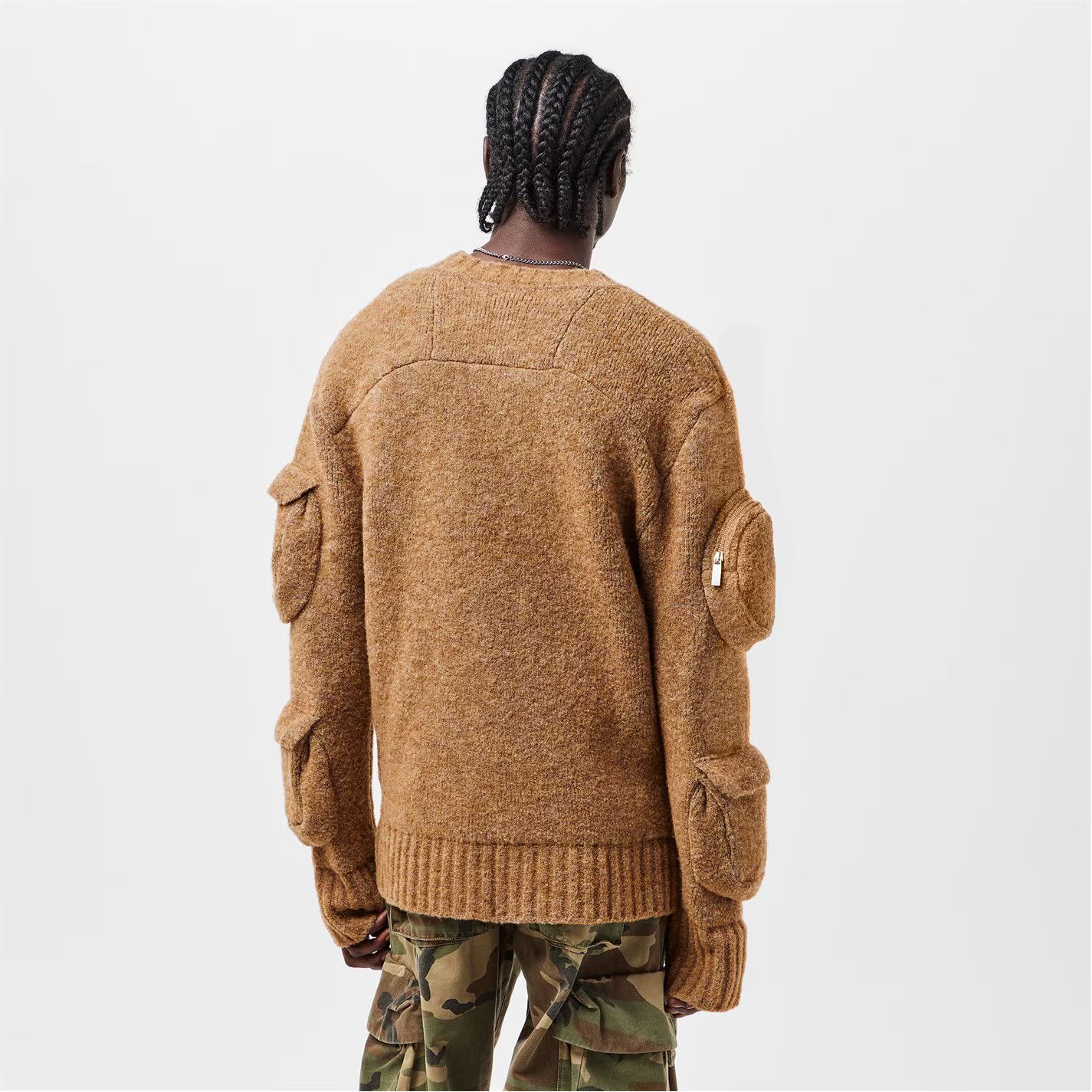 Off-White o1g2r1mq0226 Knitted T-Shirt In Camel Size US S / EU 44-46 / 1 - 4 Thumbnail