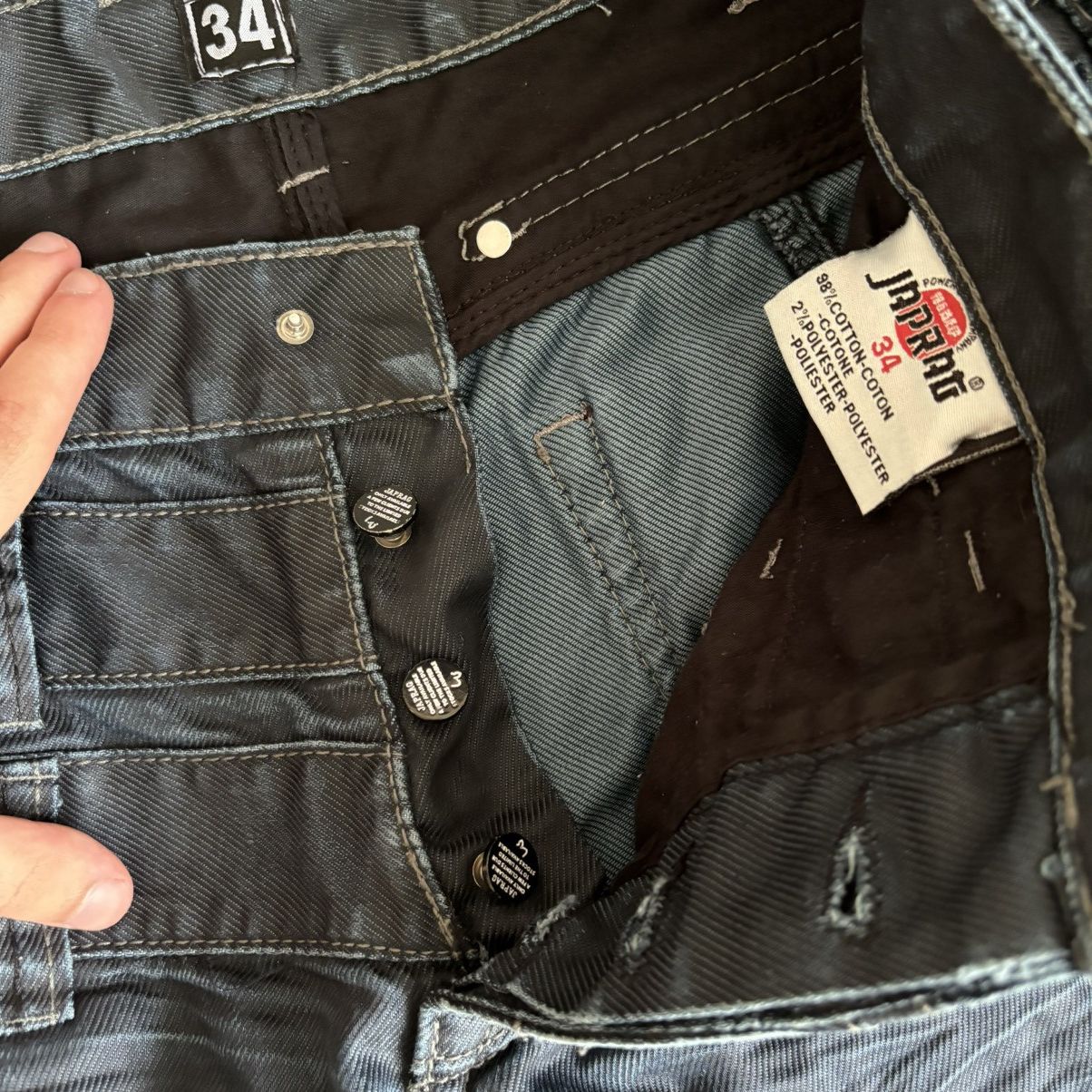 20471120 × Japanese Brand × Vintage Vintage Y2K Japanese Denim Jeans Size US 34 / EU 50 - 6 Thumbnail