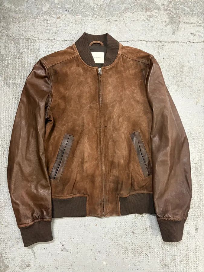Pierre Balmain 2000s Pierre Balmain Brown Suede Bomber Jacket Size US M / EU 48-50 / 2 - 1 Thumbnail