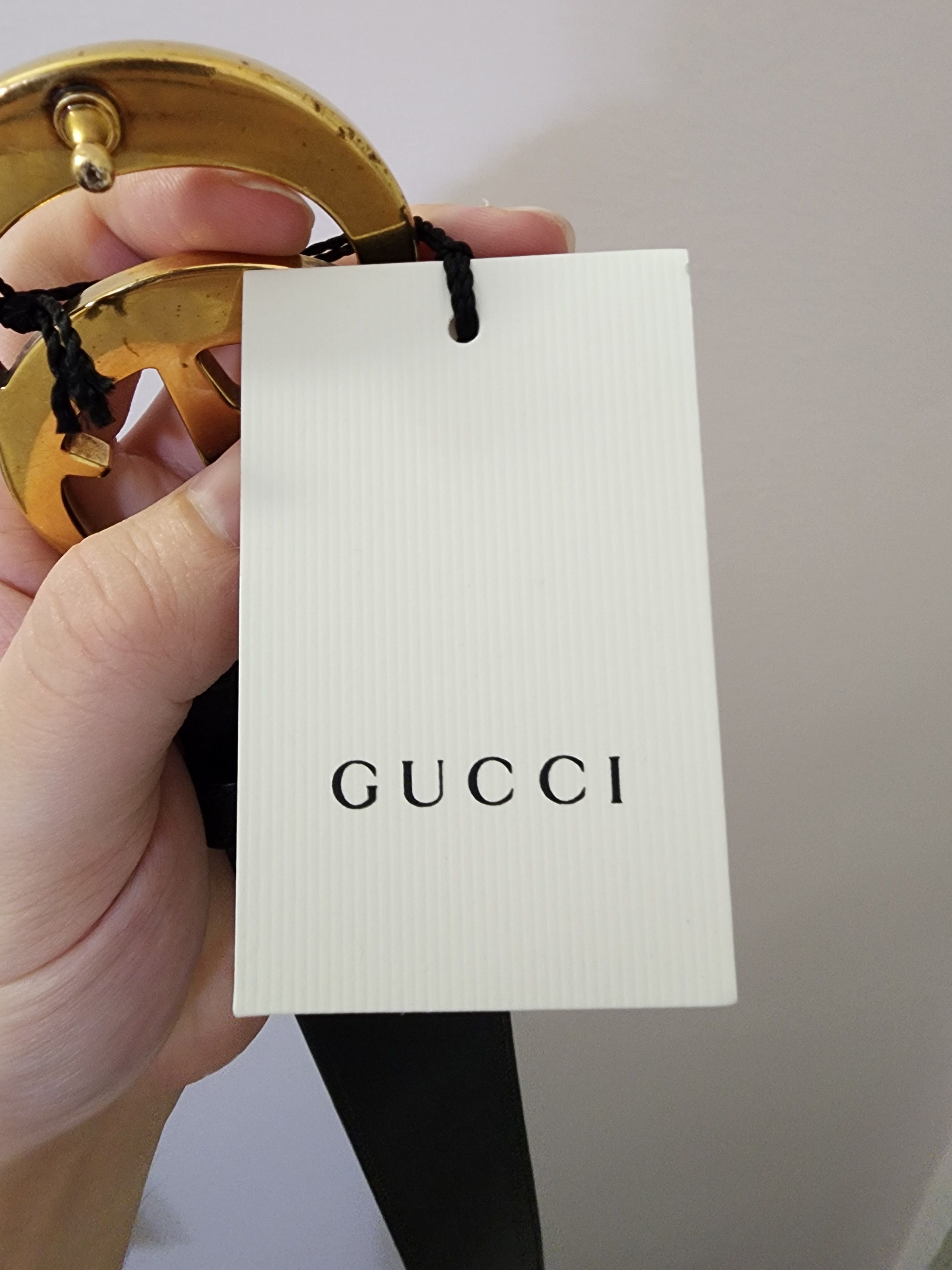 Gucci Leather GG Buckle Belt Size 34 - 9 Thumbnail