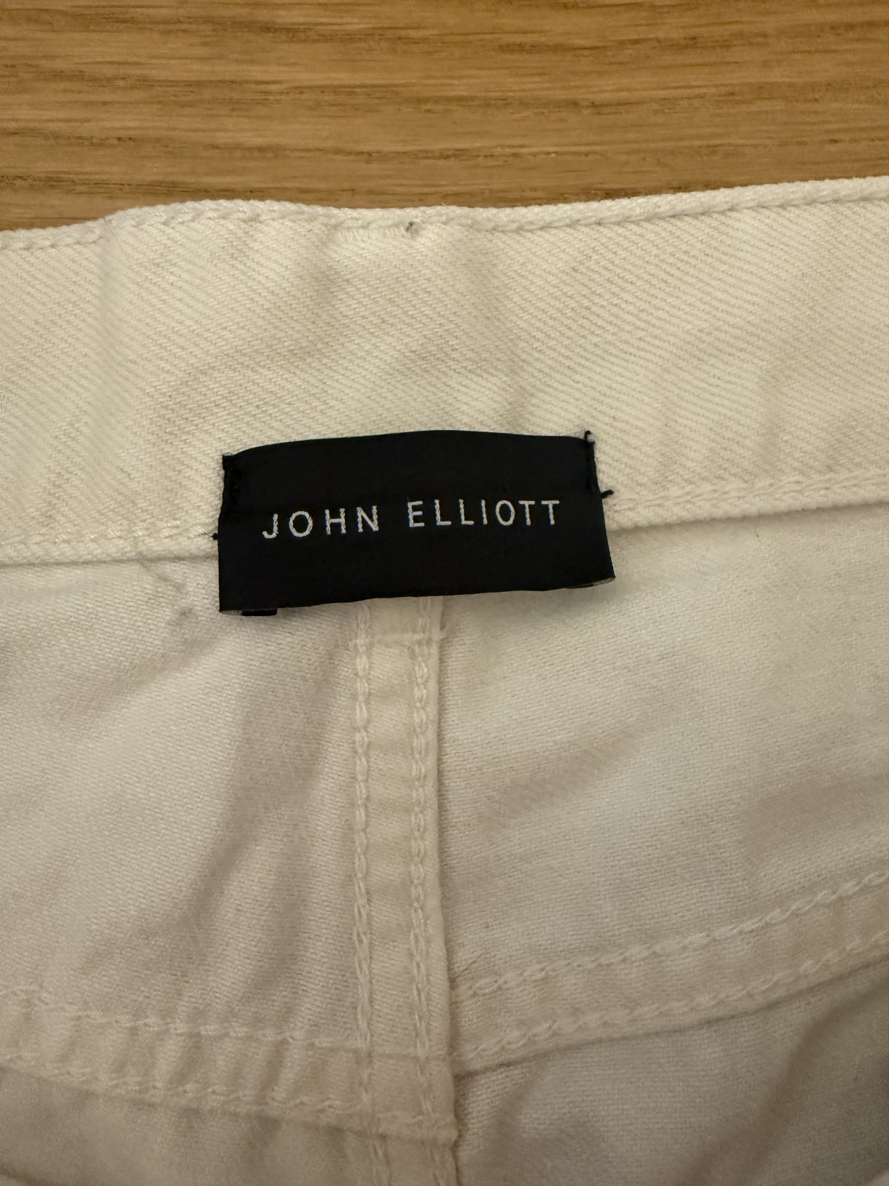 John Elliott John Elliott Daze White Denim Jeans Size US 32 / EU 48 - 2 Thumbnail