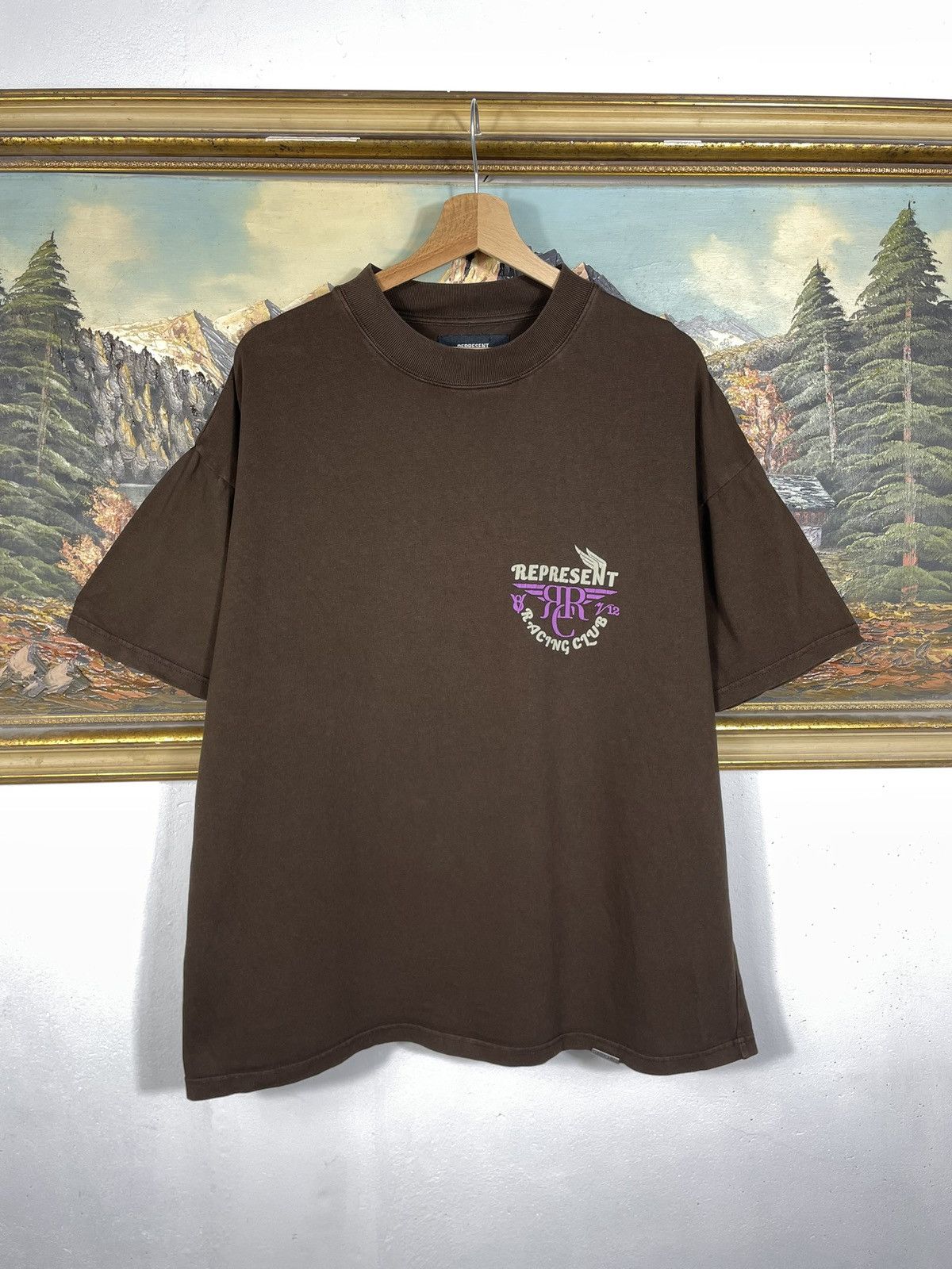 Represent Clo. Represent Brown Boxy Oversize Baggy Tee Big Logo Skate Swag Size US L / EU 52-54 / 3 - 2 Thumbnail