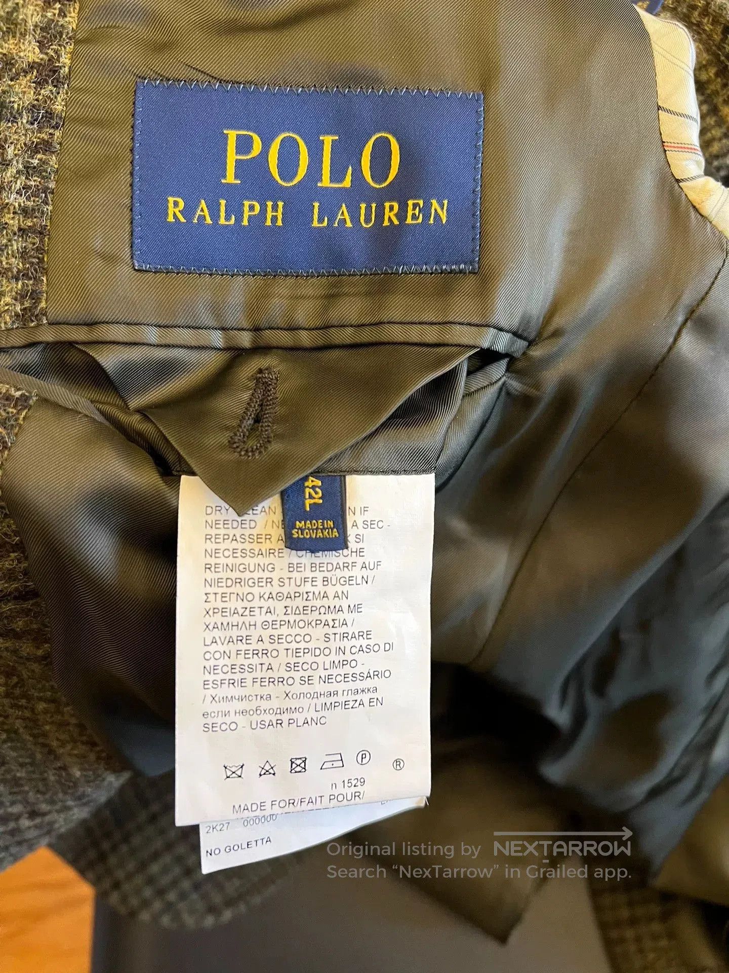 Polo Ralph Lauren Ralph Lauren Plaid Tweed Blazer 42L. Size US XS / EU 42 / 0 - 4 Thumbnail