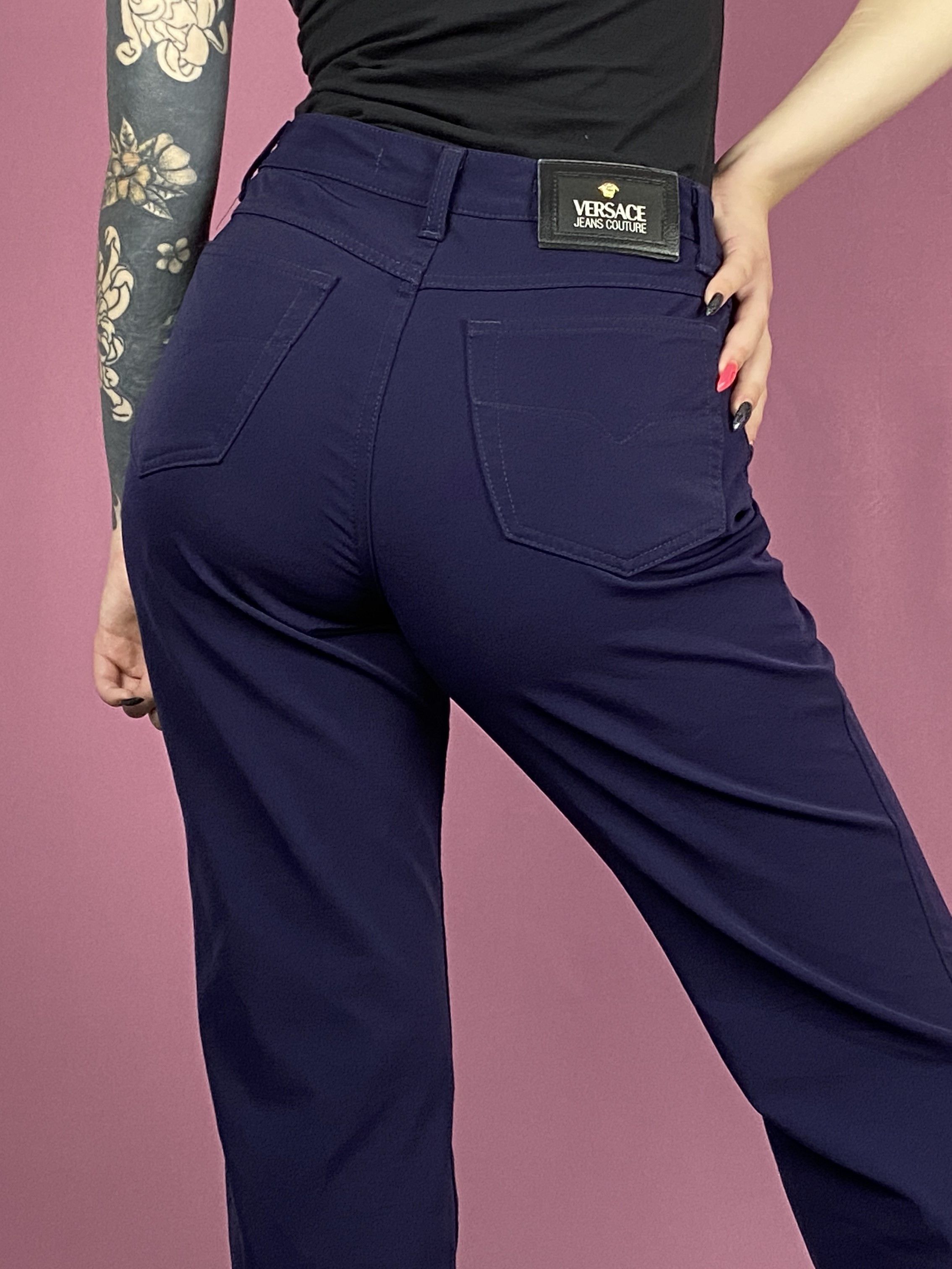 パンツ VERSACE Women Straight Pants 1008222 1A05161 1B000 Versace VERSACE Women Straight Pants 1008222 1A05161 1B000