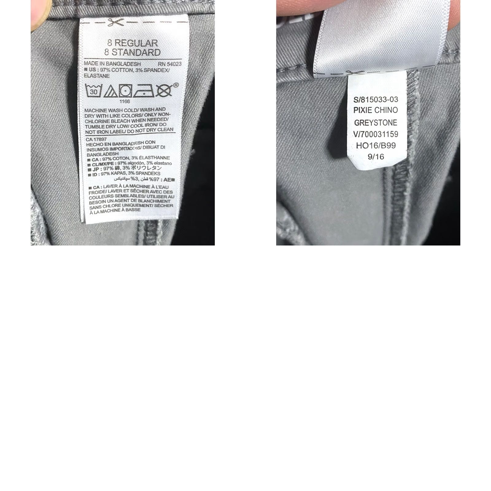 Old Navy Old Navy Chino Pants Womens 8 Regular Gray Stretch Office Preppy Classic Khakis Chinos Pants Mens? Womens Size 30" / US 8 / IT 44 - 8 Thumbnail