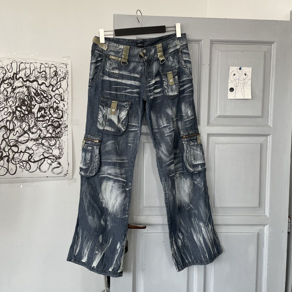 Japanese Brand × Vintage Other🇯🇵Vintage Designers Avantgarde Pants Y2K Size US 40 / EU 56 - 1 Thumbnail
