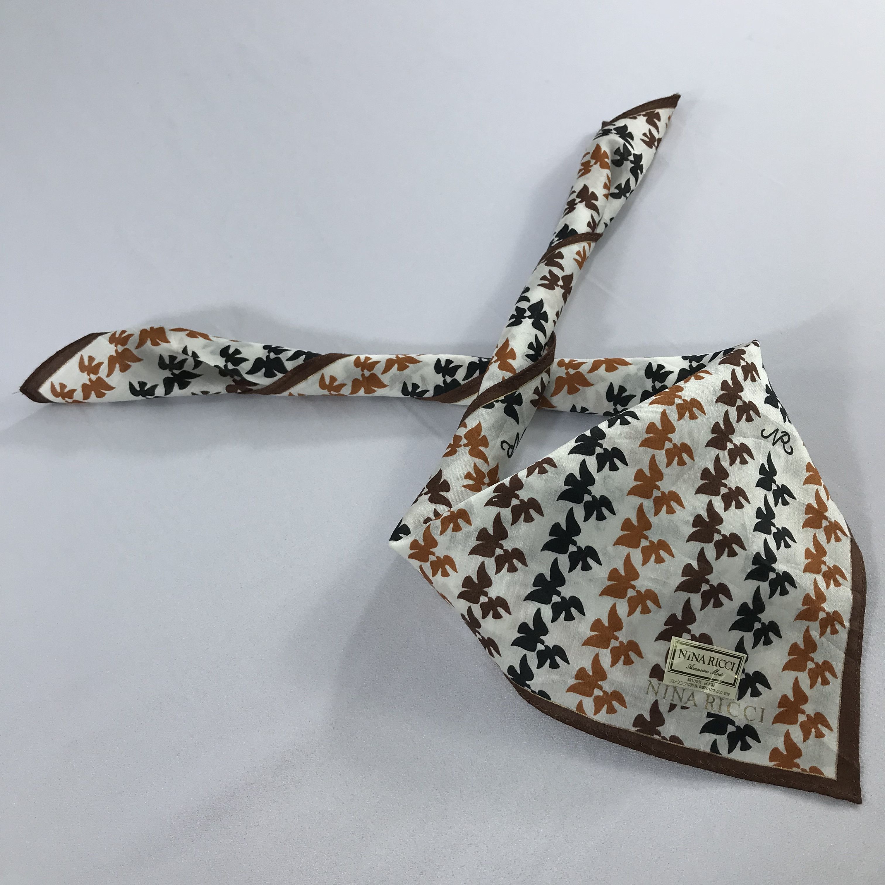Nina Ricci × Vintage Nina Ricci Bandana / Handkerchief / Neckerchief - S2242 Size ONE SIZE - 4 Thumbnail