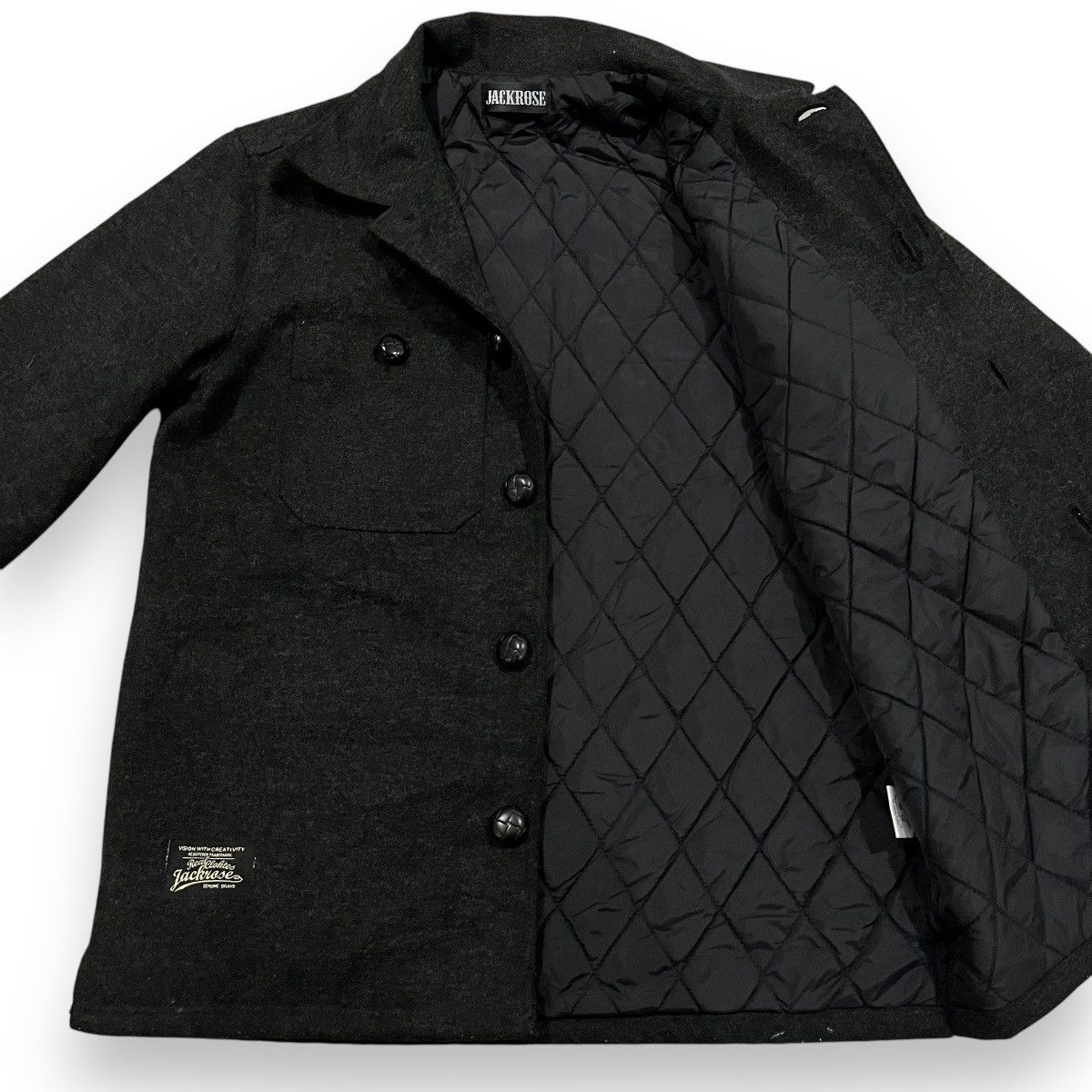 If Six Was Nine VINTAGE JACKROSE PUNK GOTHIC WOOL JACKET Size US M / EU 48-50 / 2 - 7 Thumbnail