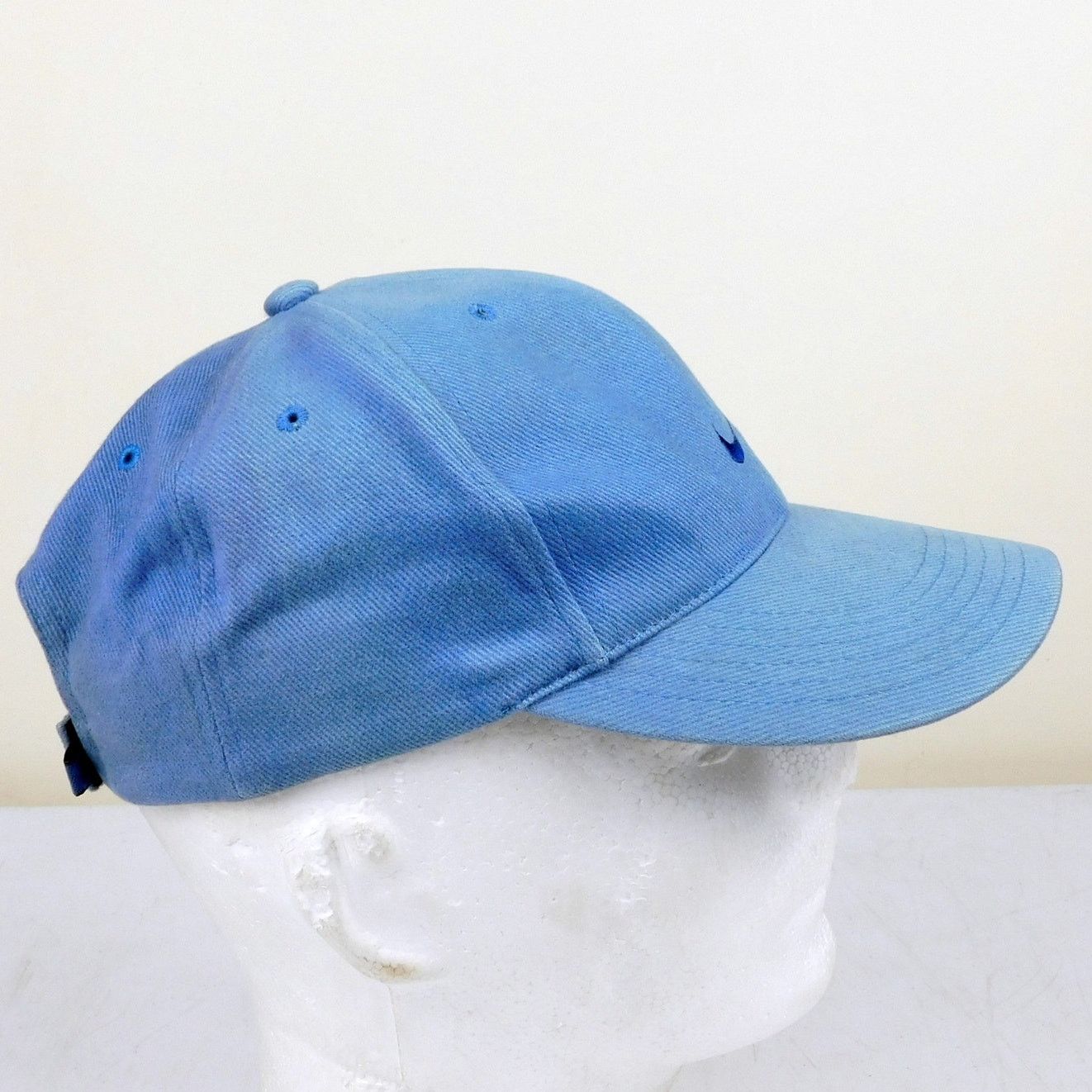 Nike 90s Nike Swoosh Logo Hat Blue Slight Fade Adjustable Size ONE SIZE - 6 Thumbnail