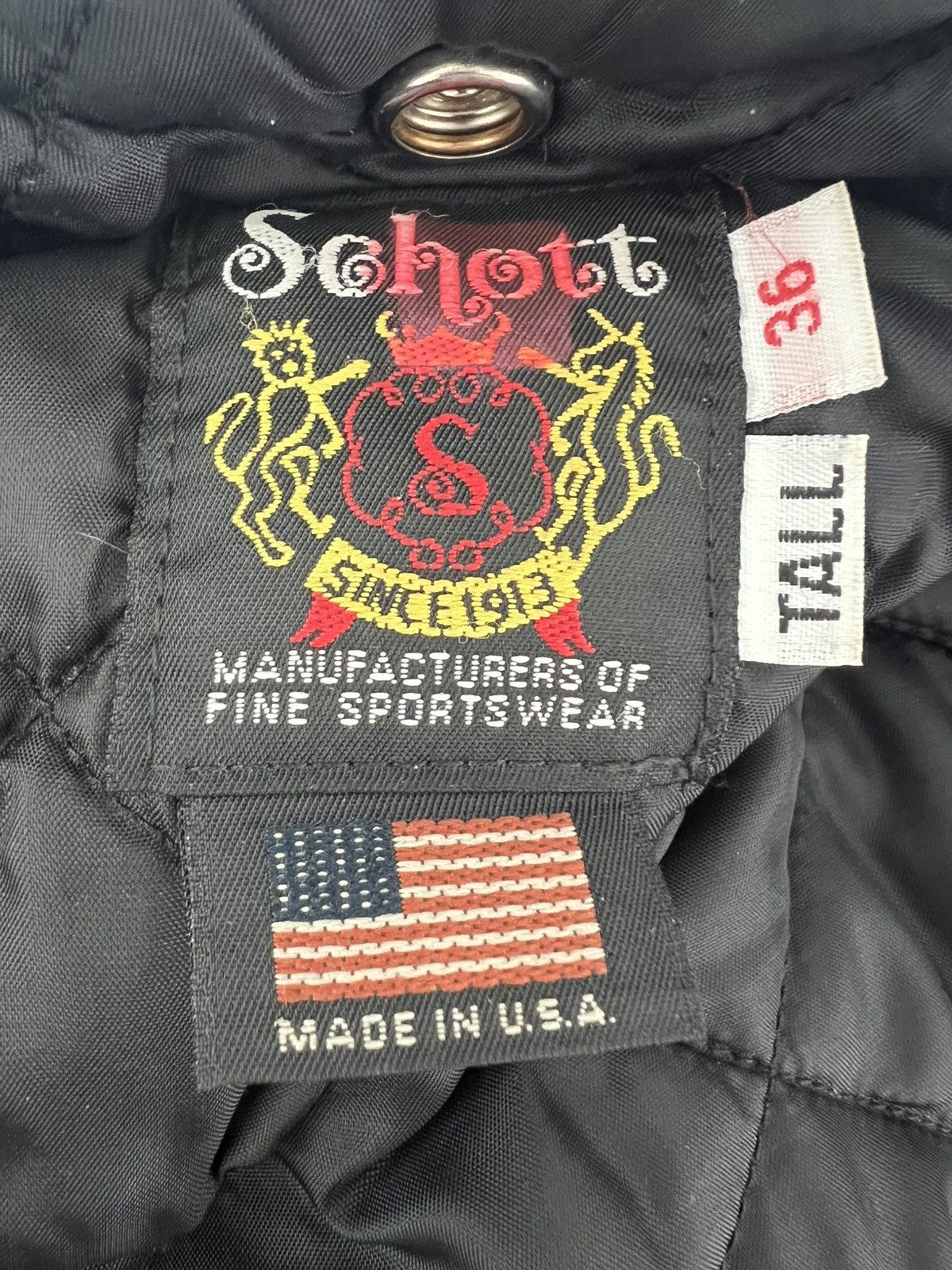 Schott Schott Perfecto 613UST (Tall) Onestar Size US S / EU 44-46 / 1 - 9 Thumbnail