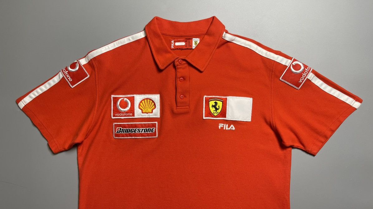 Ferrari × Fila × Vintage FILA x FERRARI FORMULA 1 VINTAGE TEAM POLO 2003 Size US XL / EU 56 / 4 - 2 Thumbnail