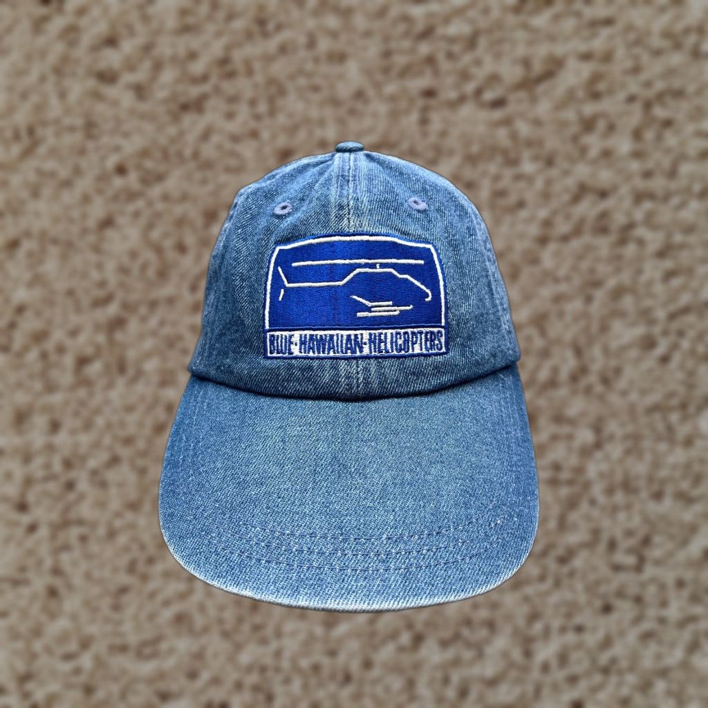 Vintage Vintage Falcon Headwear Hawaiian Shirt Cap Adult One Size Denim Cotton Beach Travel Mens Size ONE SIZE - 1 Thumbnail