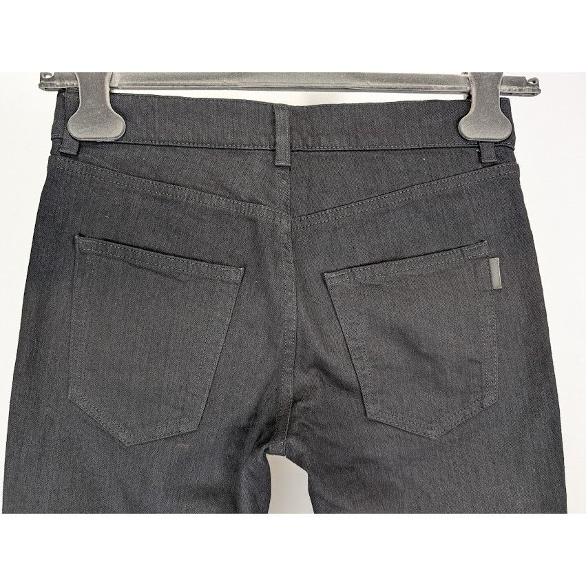 Saint Laurent Paris o1rshd1 SK 5P Low Wash Jeans in Worn Black Size US 27 - 16 Thumbnail