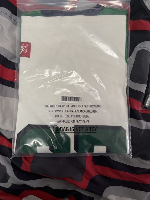 Supreme Supreme Bumblebee L/S Football Top White and Green | Grailed