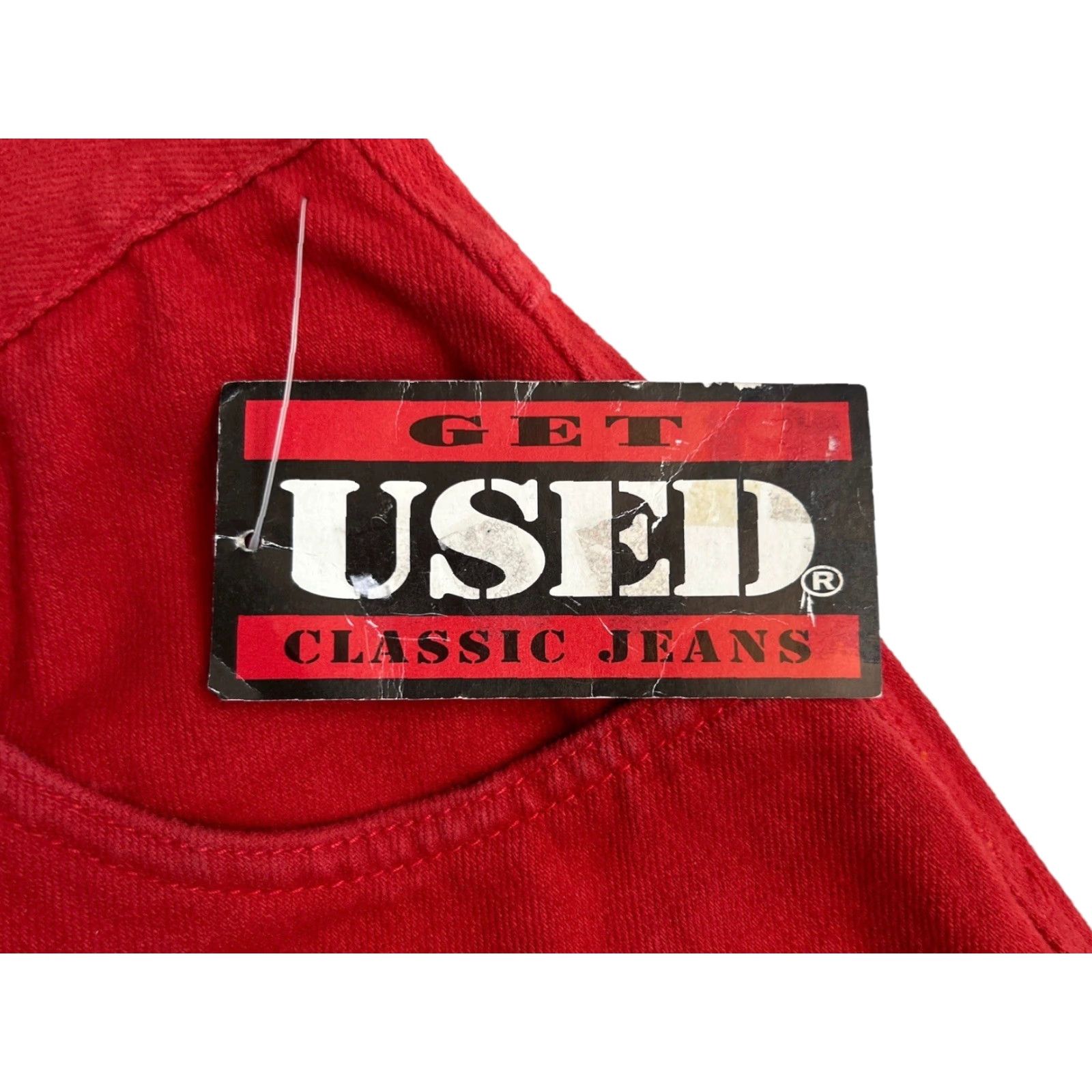Vintage VINTAGE Get Used Jeans Mens 30 Red 90s Deadstock NOS NWT Modern "Jeans" Size US 30 / EU 46 - 3 Thumbnail