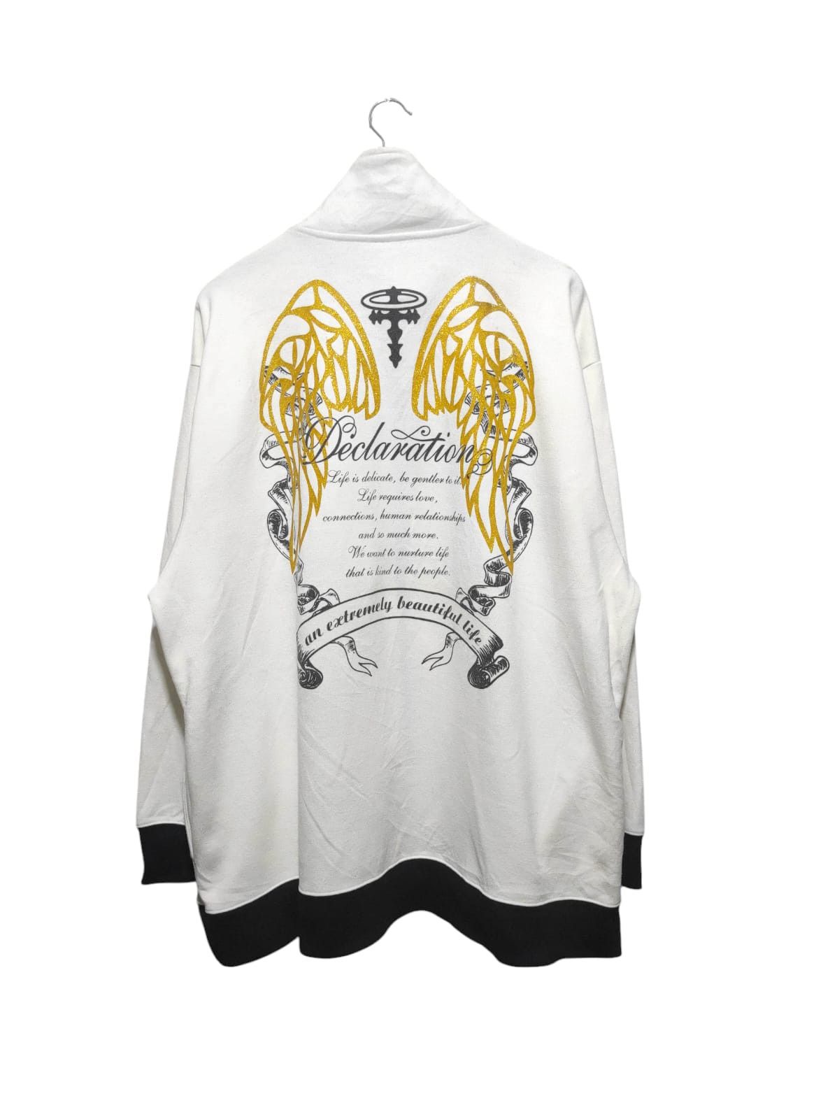 Affliction Japanese Brand Pleggi Poem Wings Sweatshirt Size US XXL / EU 58 / 5 - 1 Thumbnail
