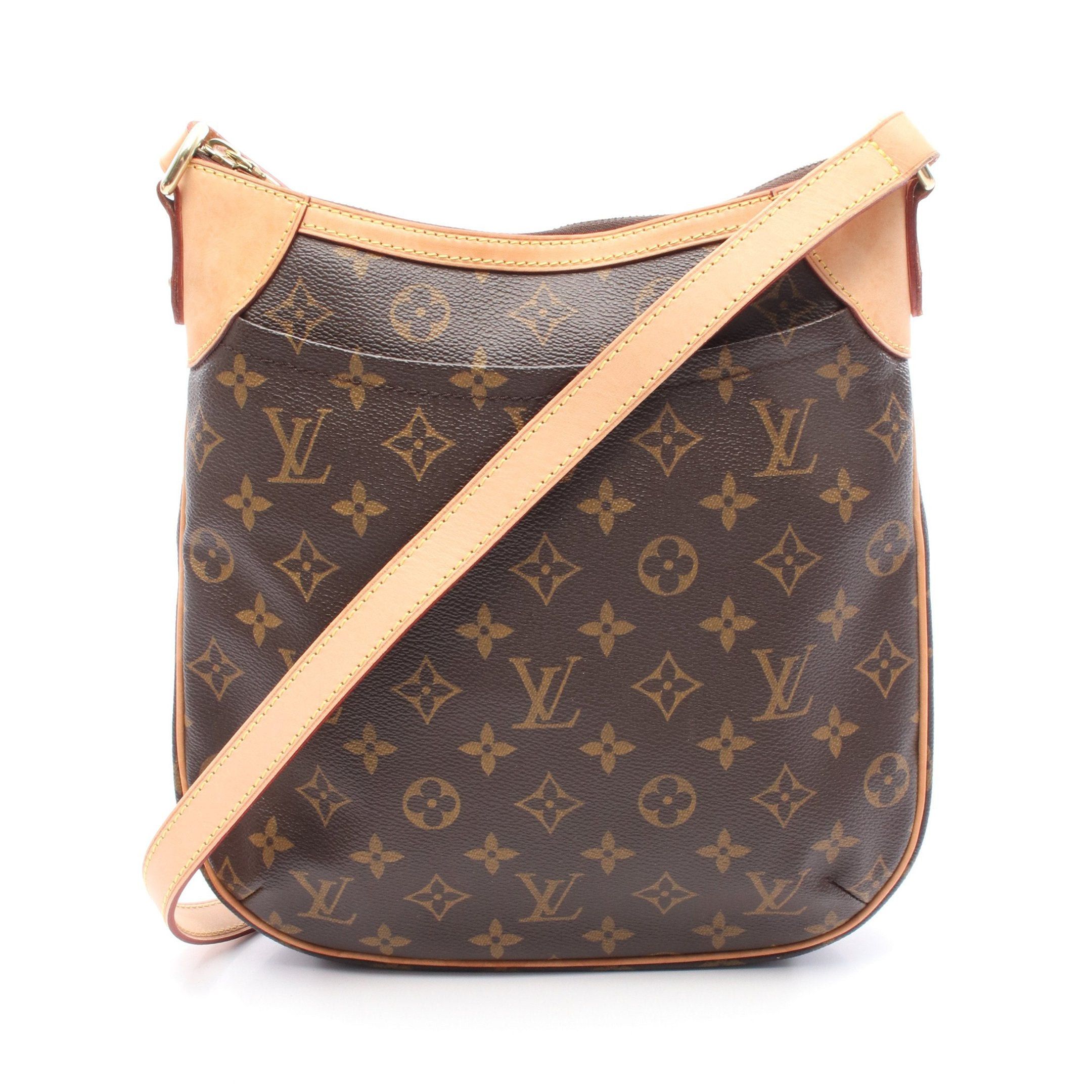 Louis Vuitton Louis Vuitton Odeon Pm Monogram Shoulder Bag Leather Brown Size ONE SIZE - 1 Thumbnail