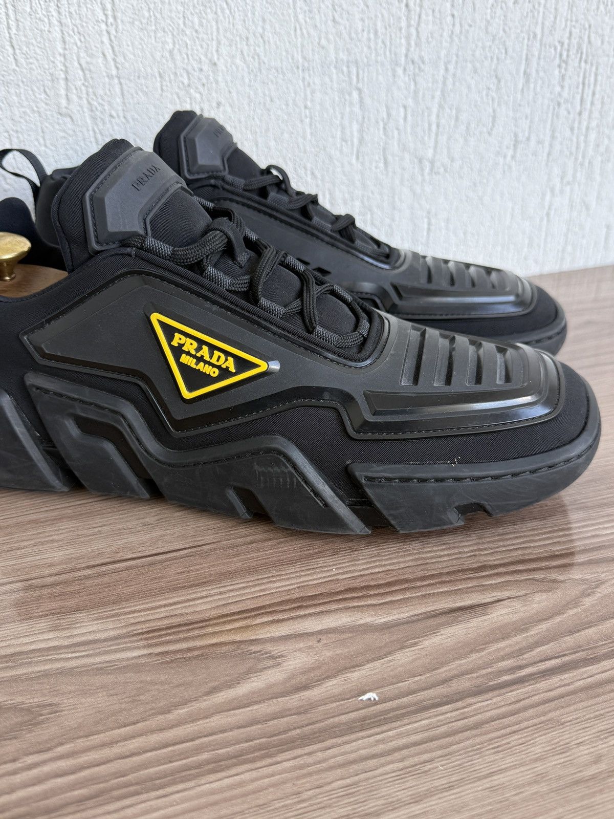 Prada 😤🔥 techno stretch fabric sneakers Size US 10 / EU 43 - 3 Thumbnail