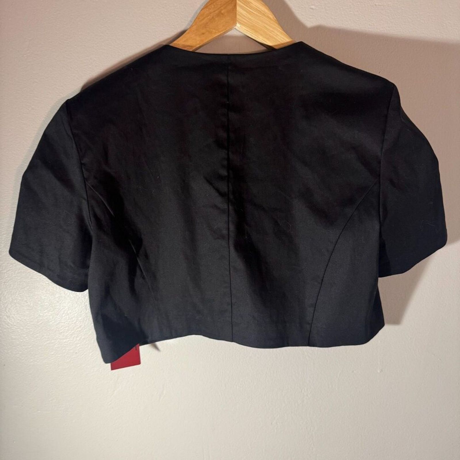 Other NWT R&K Originals Black Cropped Shrug Jacket | Cotton Bolero Size M / US 6-8 / IT 42-44 - 3 Thumbnail