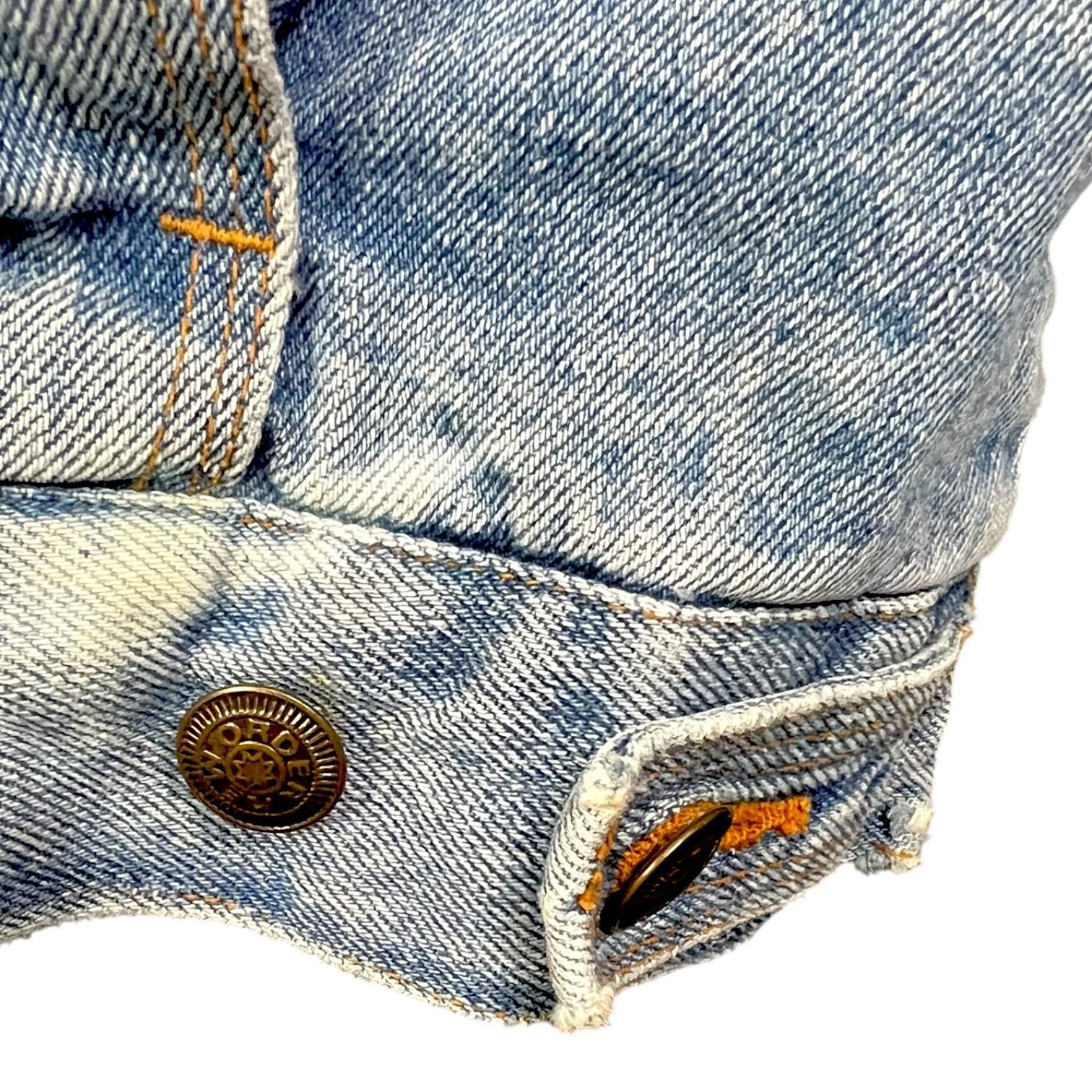 New Order Vintage 80s New Order Outerwear Hooded Youth Denim Jacket L Size US L / EU 52-54 / 3 - 5 Thumbnail